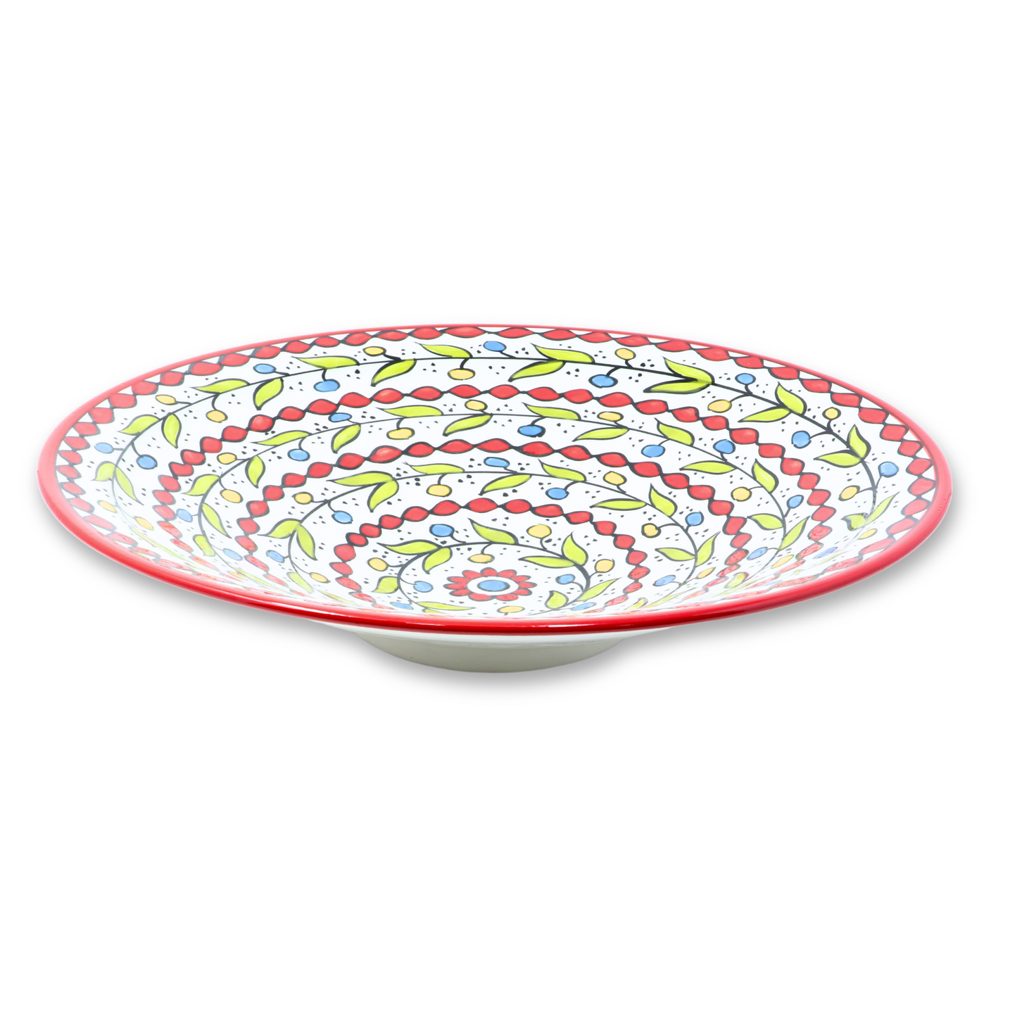 Handmade Ceramic Large Cone-shaped Serving Platter 38 cm