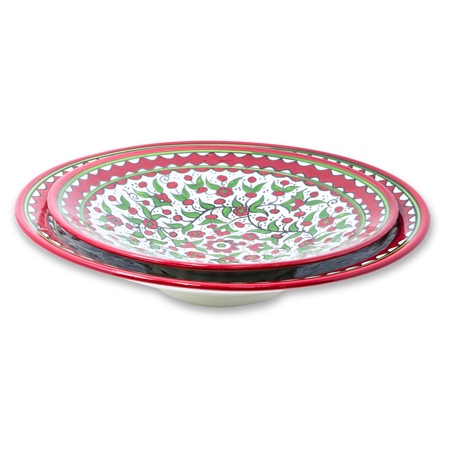Handmade Ceramic Medium Cone-Shaped Serving Platter 32 cm