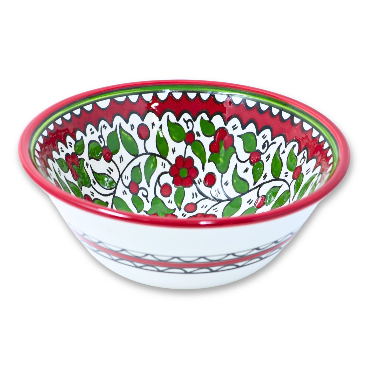 Handmade Ceramic Deep Bowl 25 cm