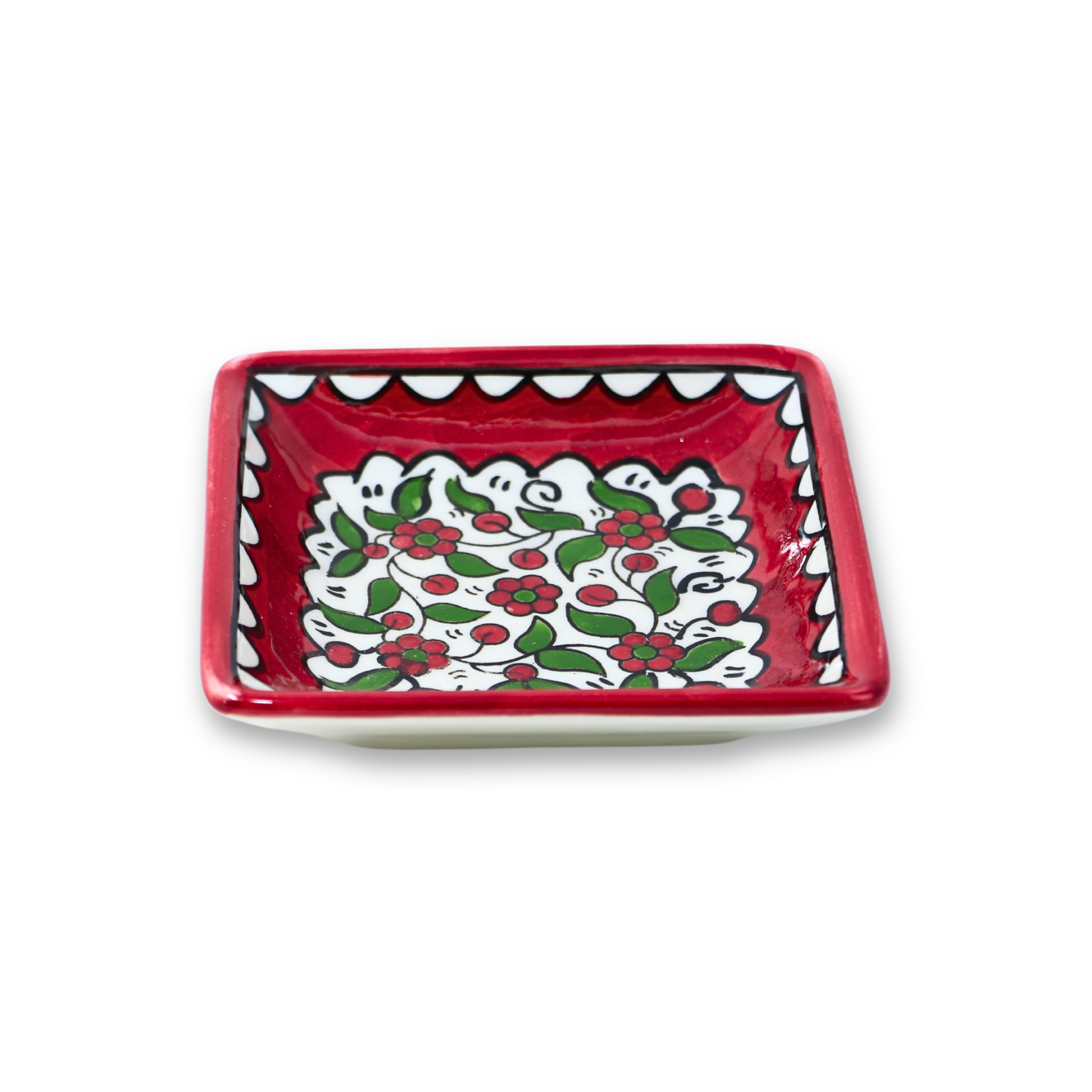 Handmade Ceramic Square plate 10x10 cm