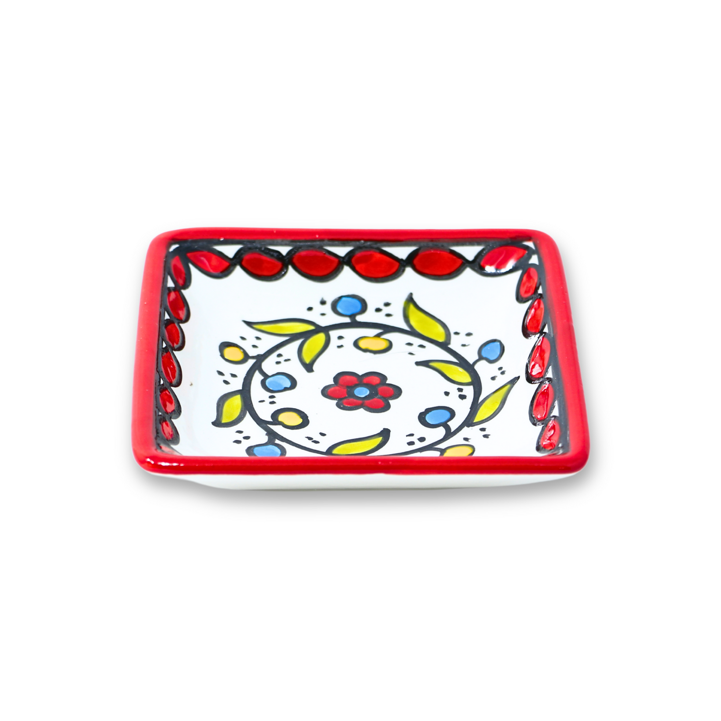 Handmade Ceramic Square plate 10x10 cm