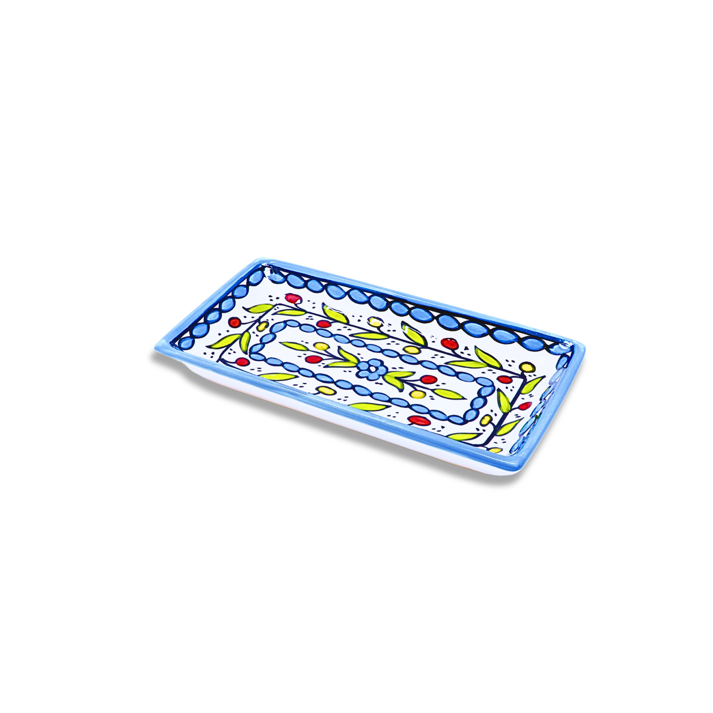 Handmade Ceramic Serving Plate, Rectangle, 21x11 cm