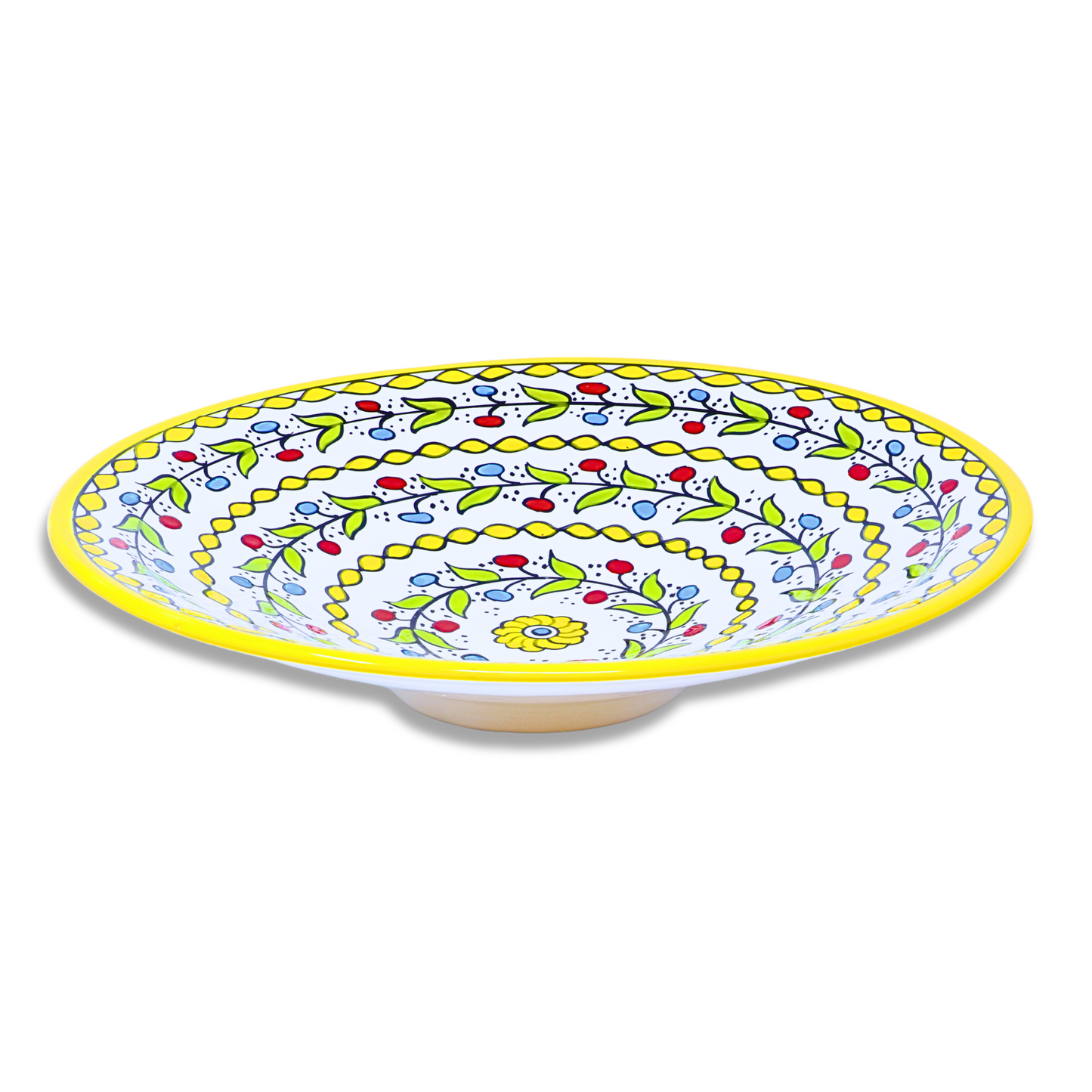 Handmade Ceramic Large Cone-shaped Serving Platter 38 cm