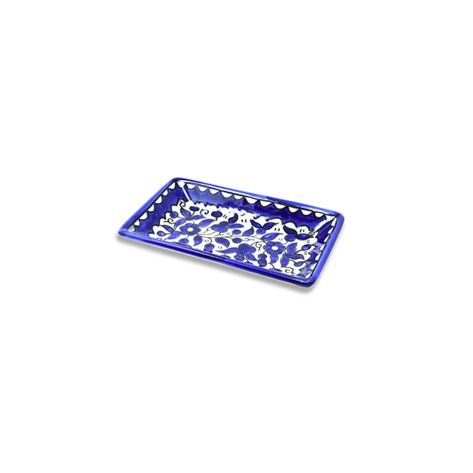 Handmade Ceramic Serving Plate, Rectangle, 17x10 cm