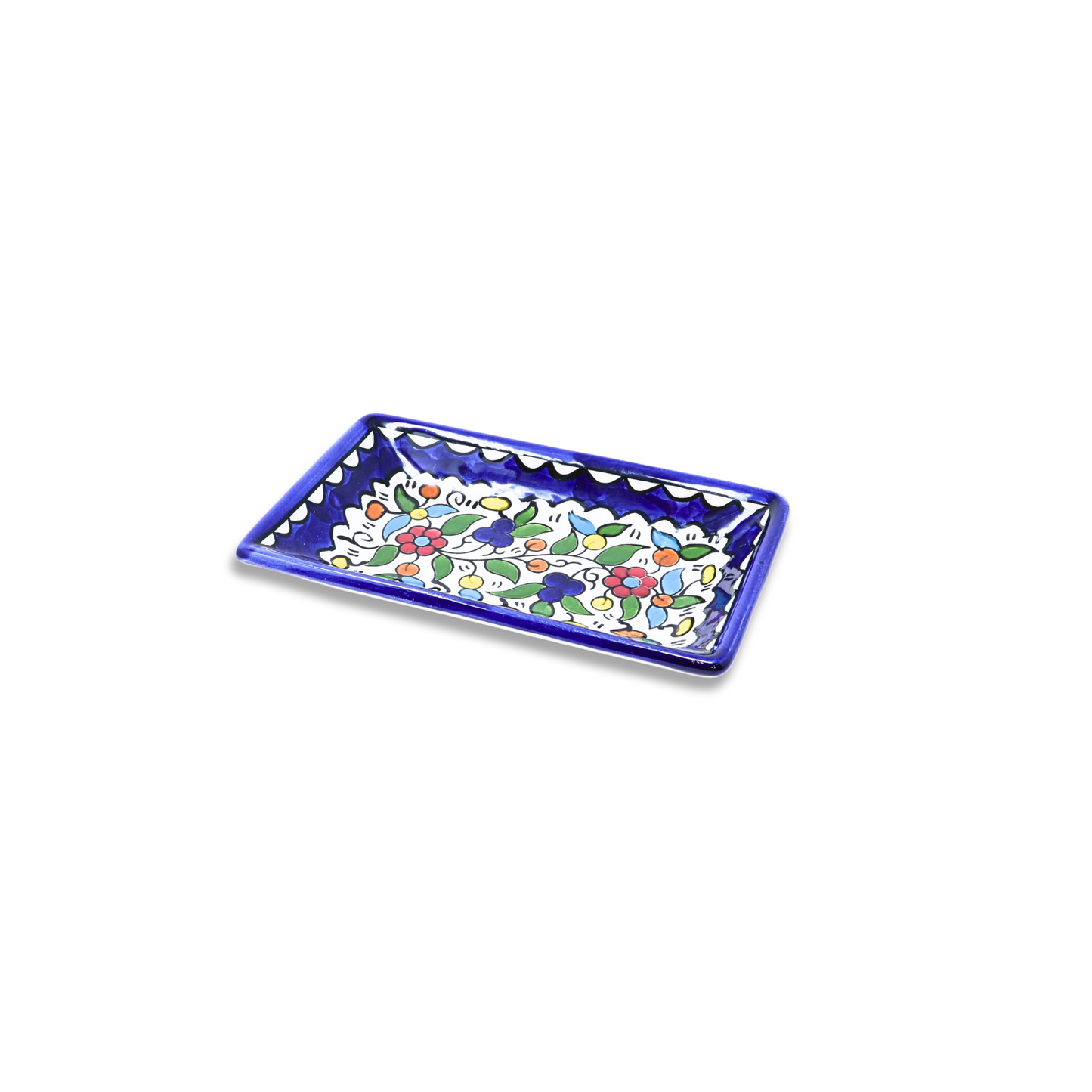 Handmade Ceramic Serving Plate, Rectangle, 17x10 cm