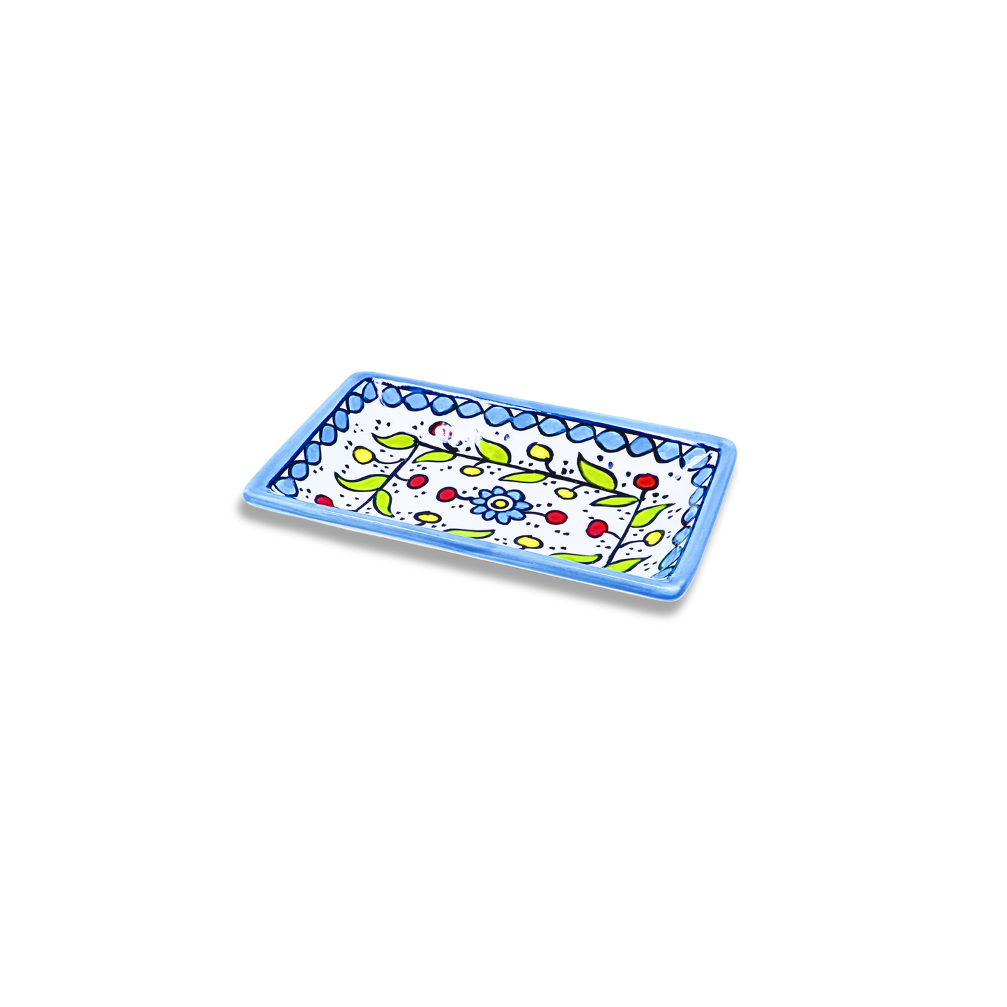 Handmade Ceramic Serving Plate, Rectangle, 17x10 cm