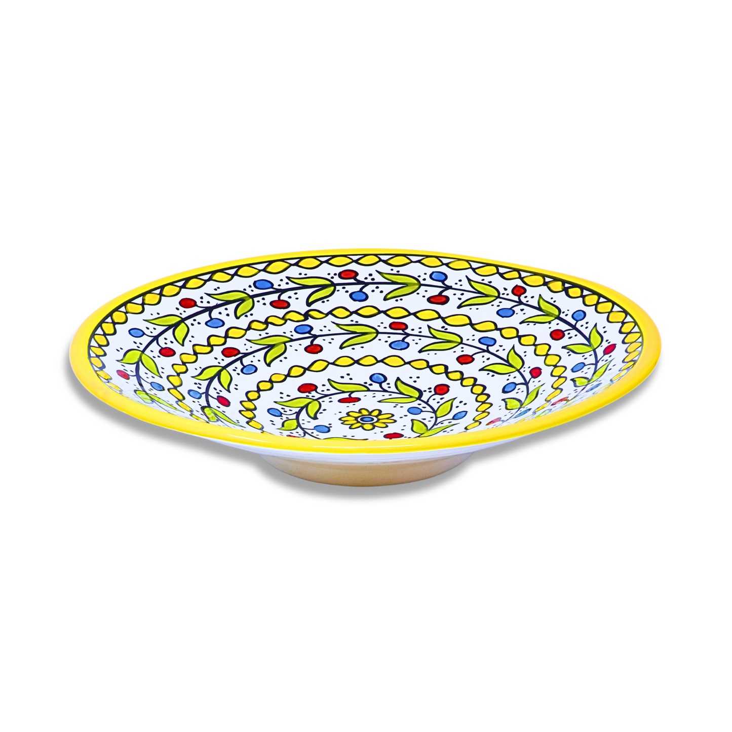 Handmade Ceramic Medium Cone-Shaped Serving Platter 32 cm