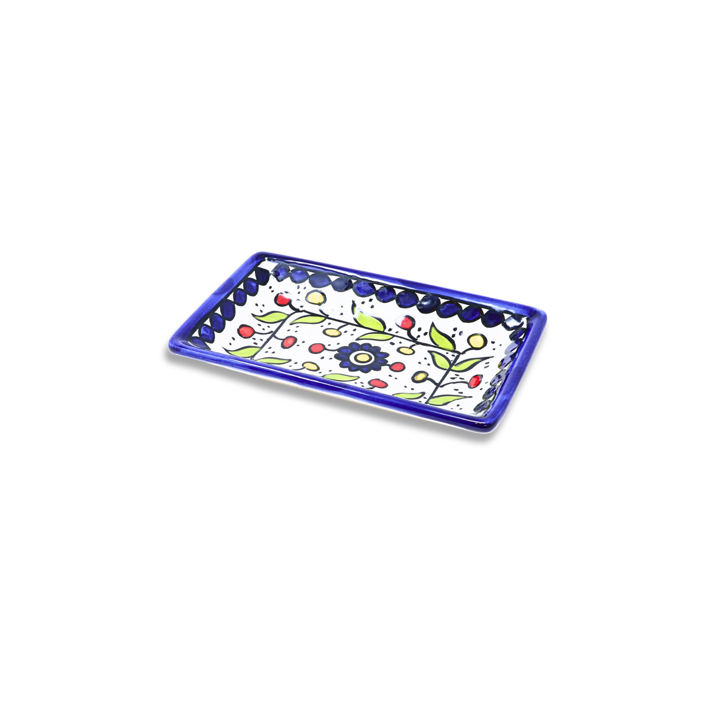 Handmade Ceramic Serving Plate, Rectangle, 17x10 cm