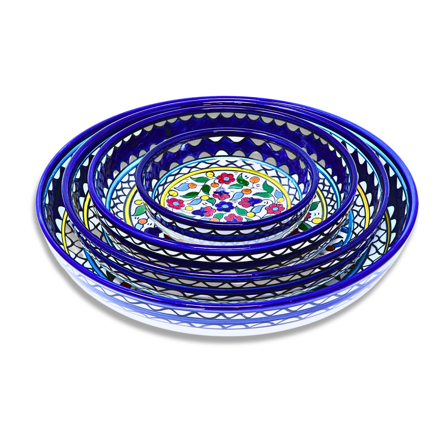 Handmade Ceramic Serving Bowl 23 cm