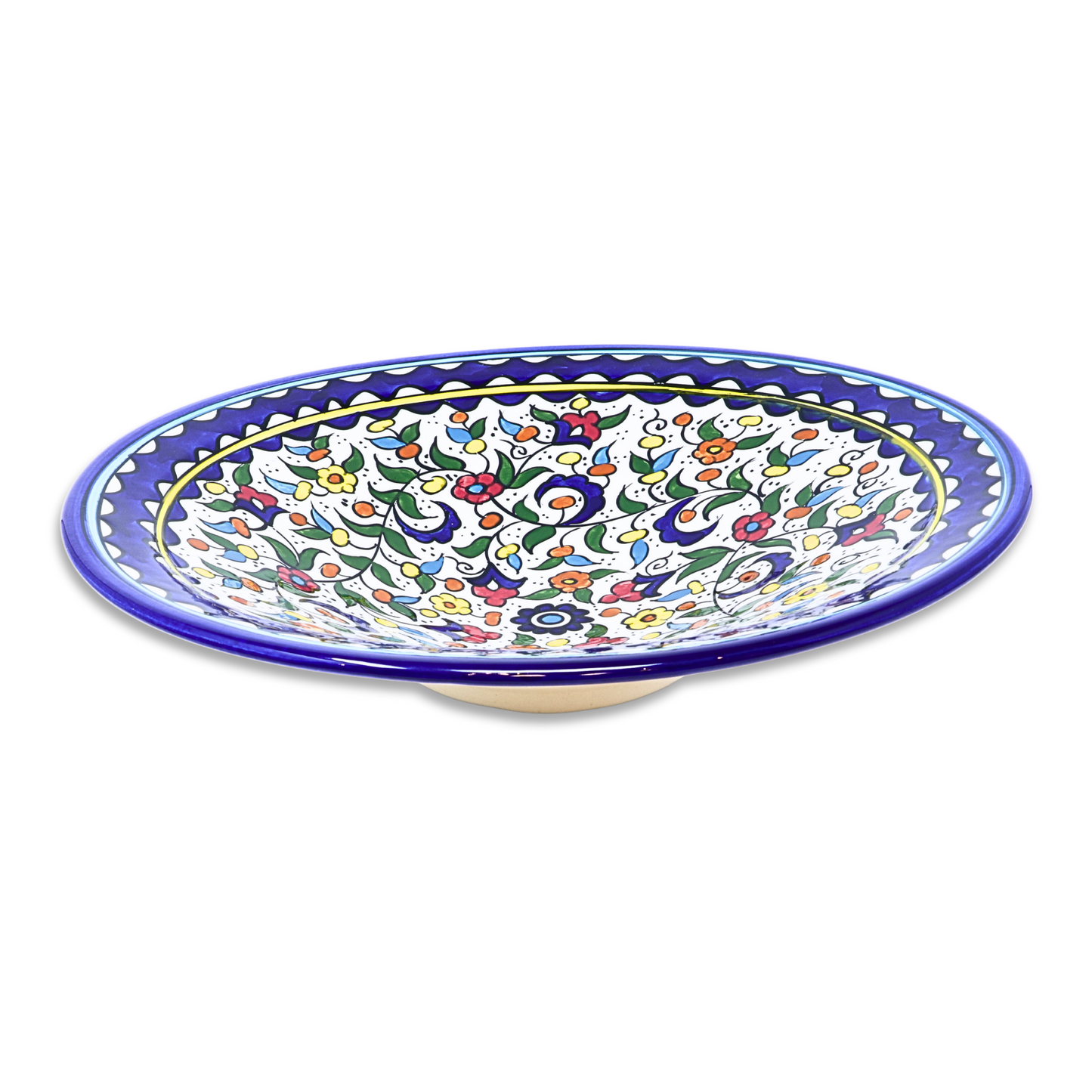 Handmade Ceramic Large Cone-shaped Serving Platter 38 cm