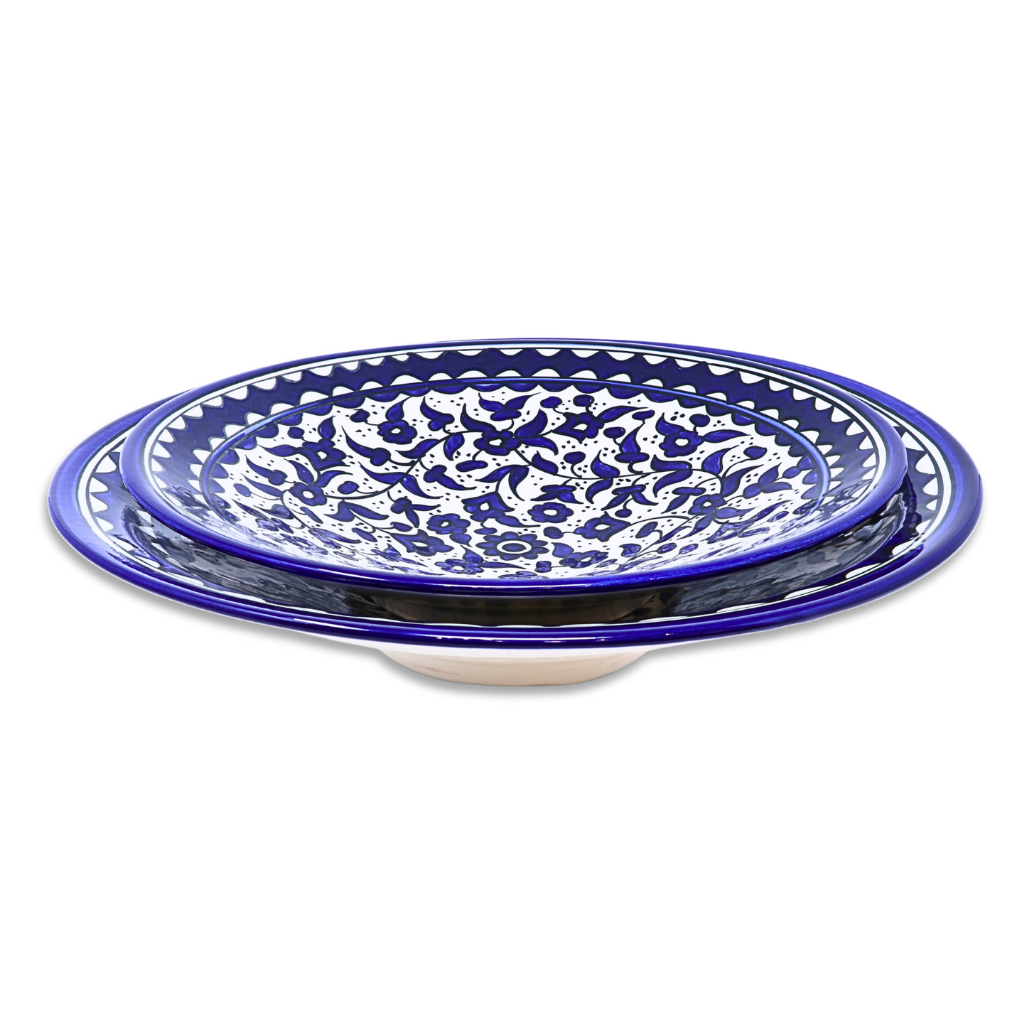 Handmade Ceramic Large Cone-shaped Serving Platter 38 cm