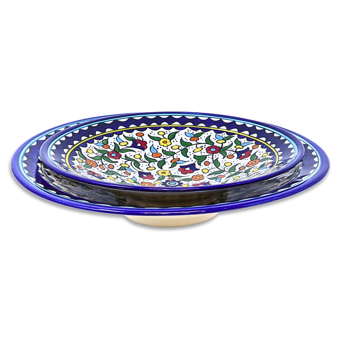 Handmade Ceramic Large Cone-shaped Serving Platter 38 cm