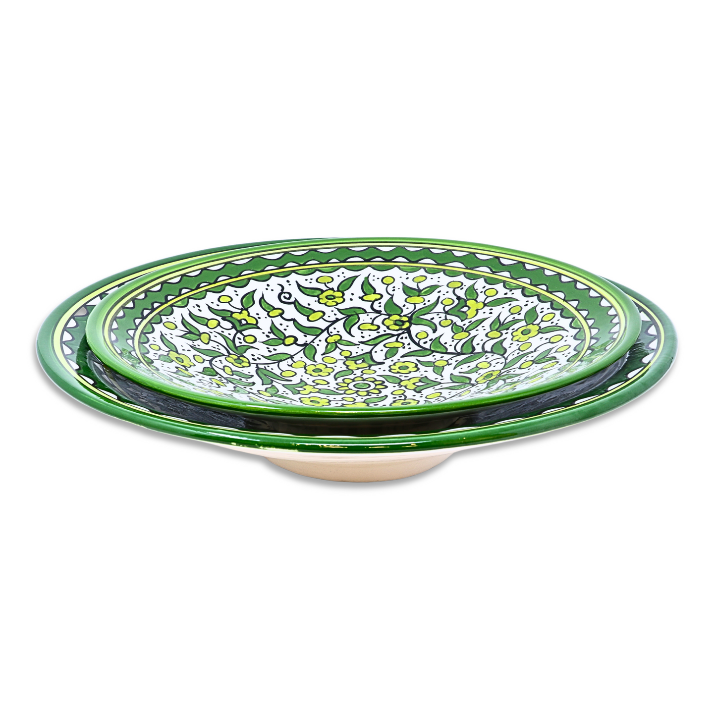 Handmade Ceramic Medium Cone-Shaped Serving Platter 32 cm