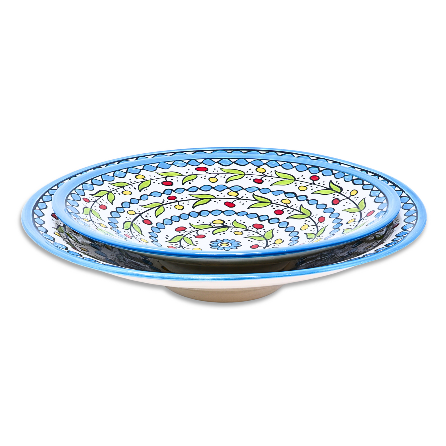 Handmade Ceramic Medium Cone-Shaped Serving Platter 32 cm