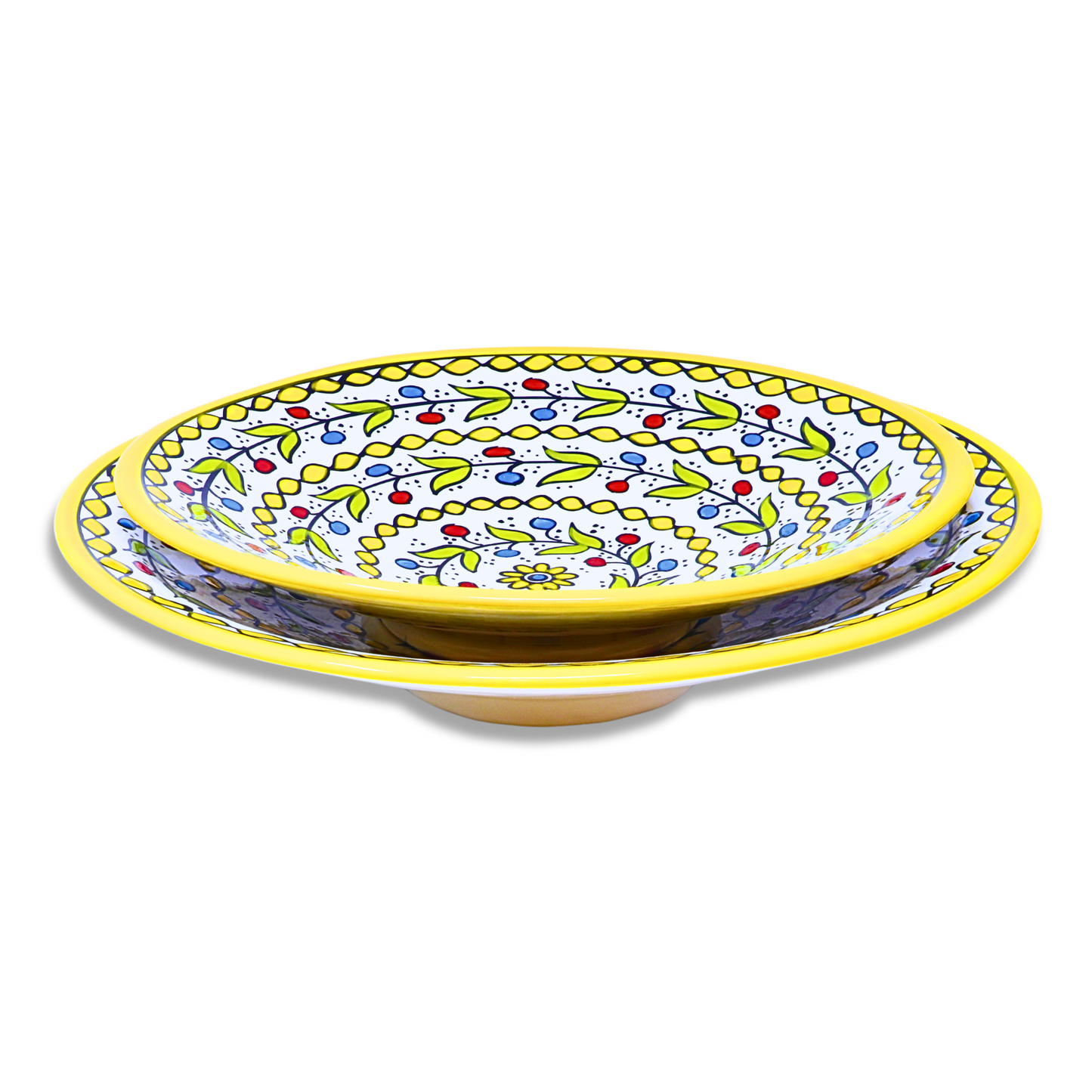 Handmade Ceramic Large Cone-shaped Serving Platter 38 cm