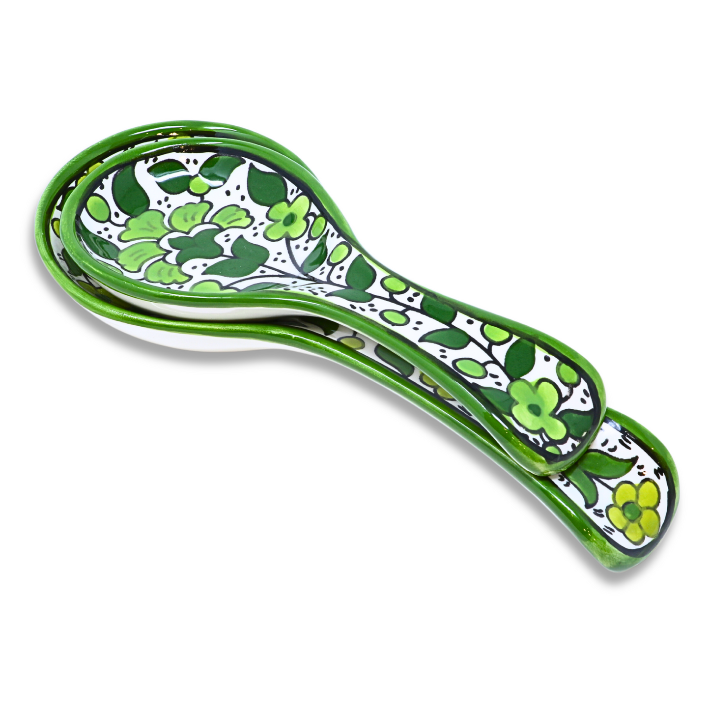 Handmade Ceramic Large Spoon Rest 25 cm