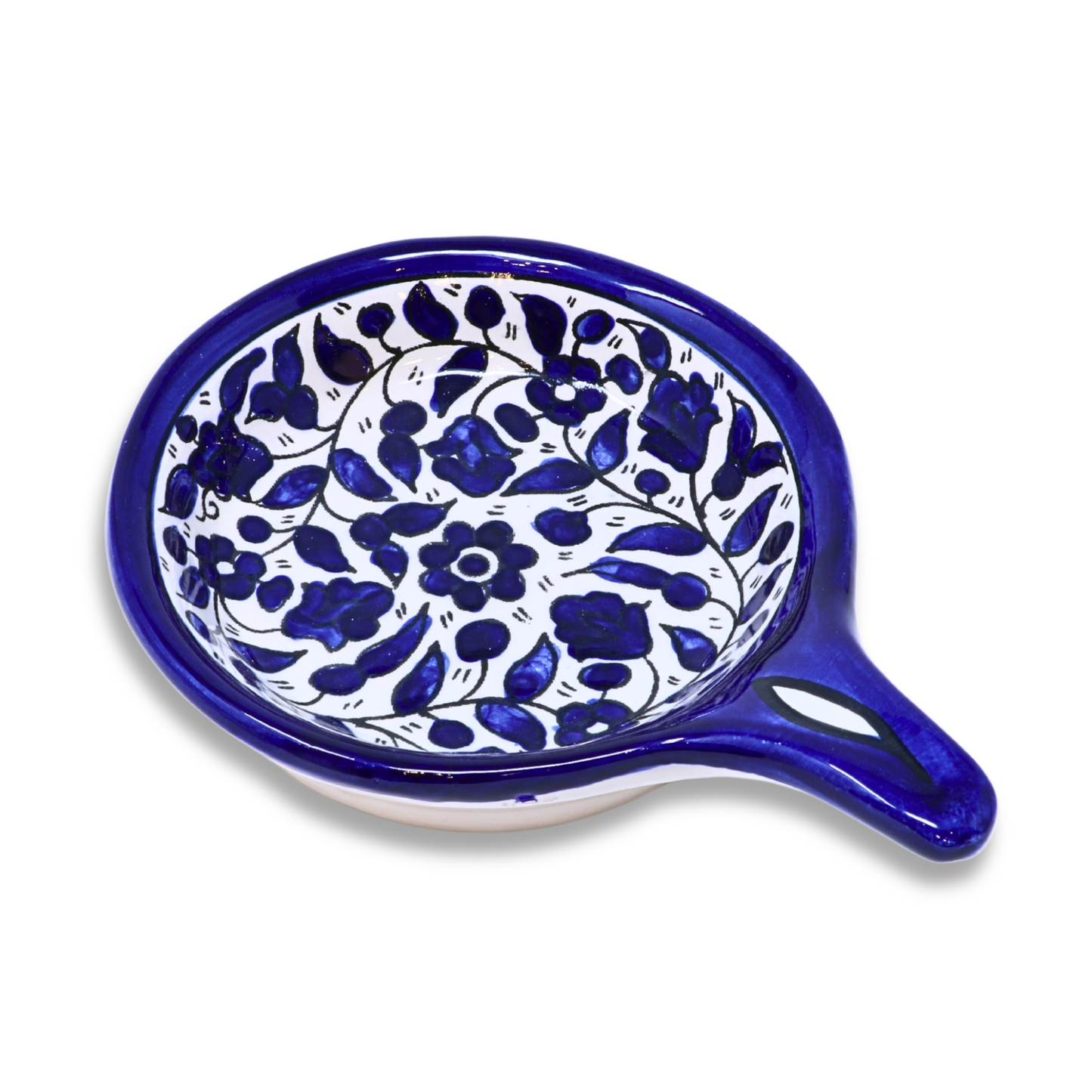 Handmade Ceramic Small Pan-Shaped Serving Plate 13 cm