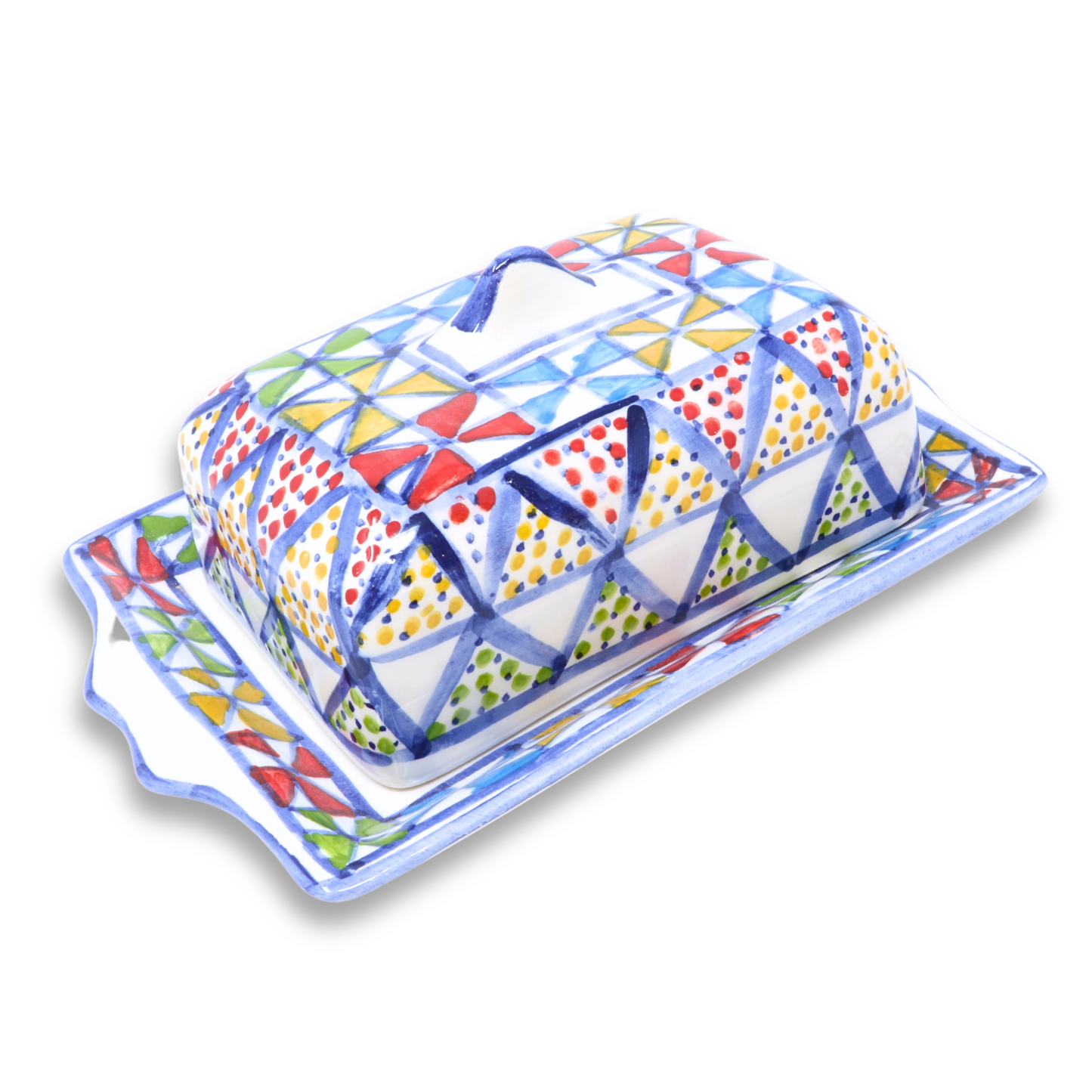 Handmade Ceramic Butter Dish, 19 cm