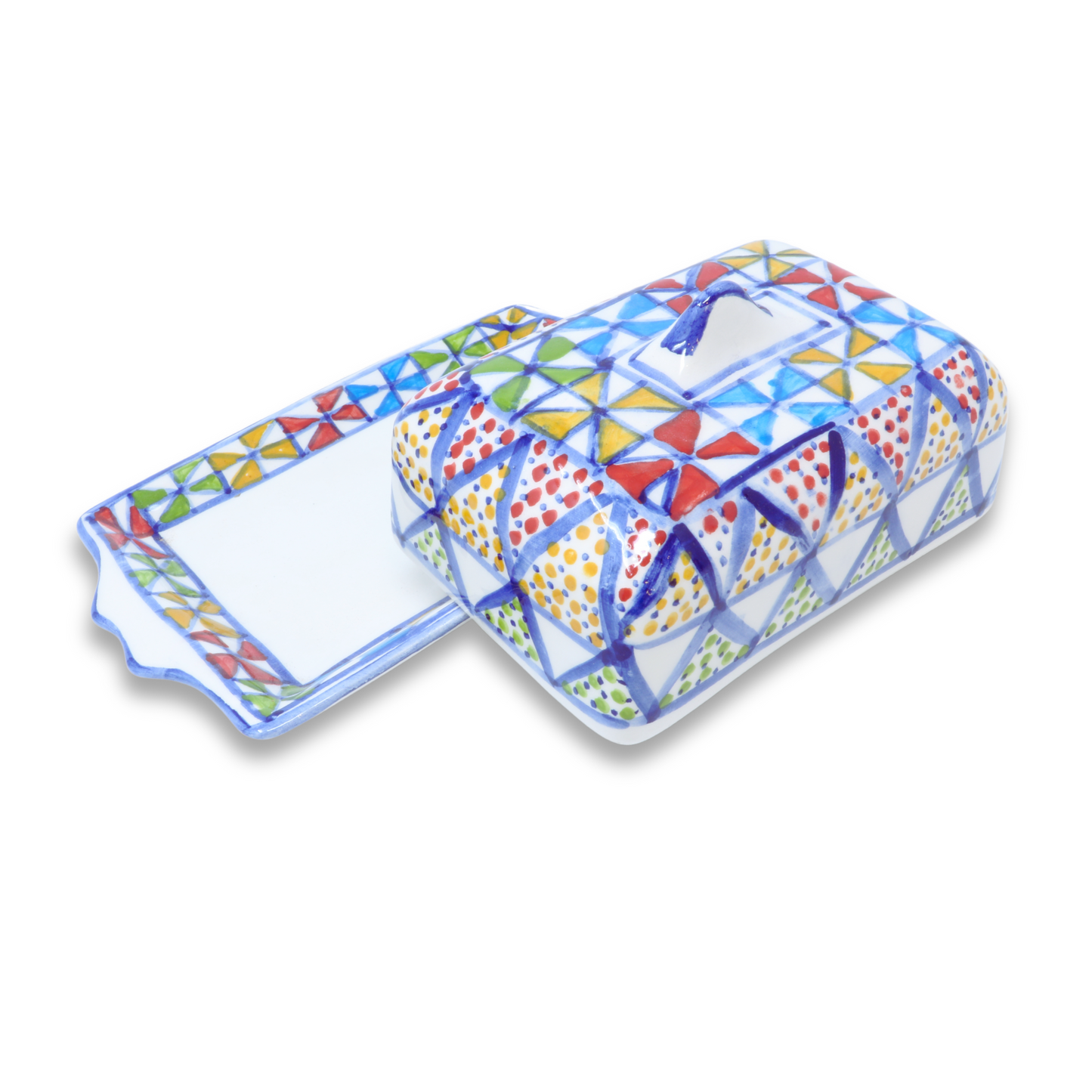 Handmade Ceramic Butter Dish, 19 cm