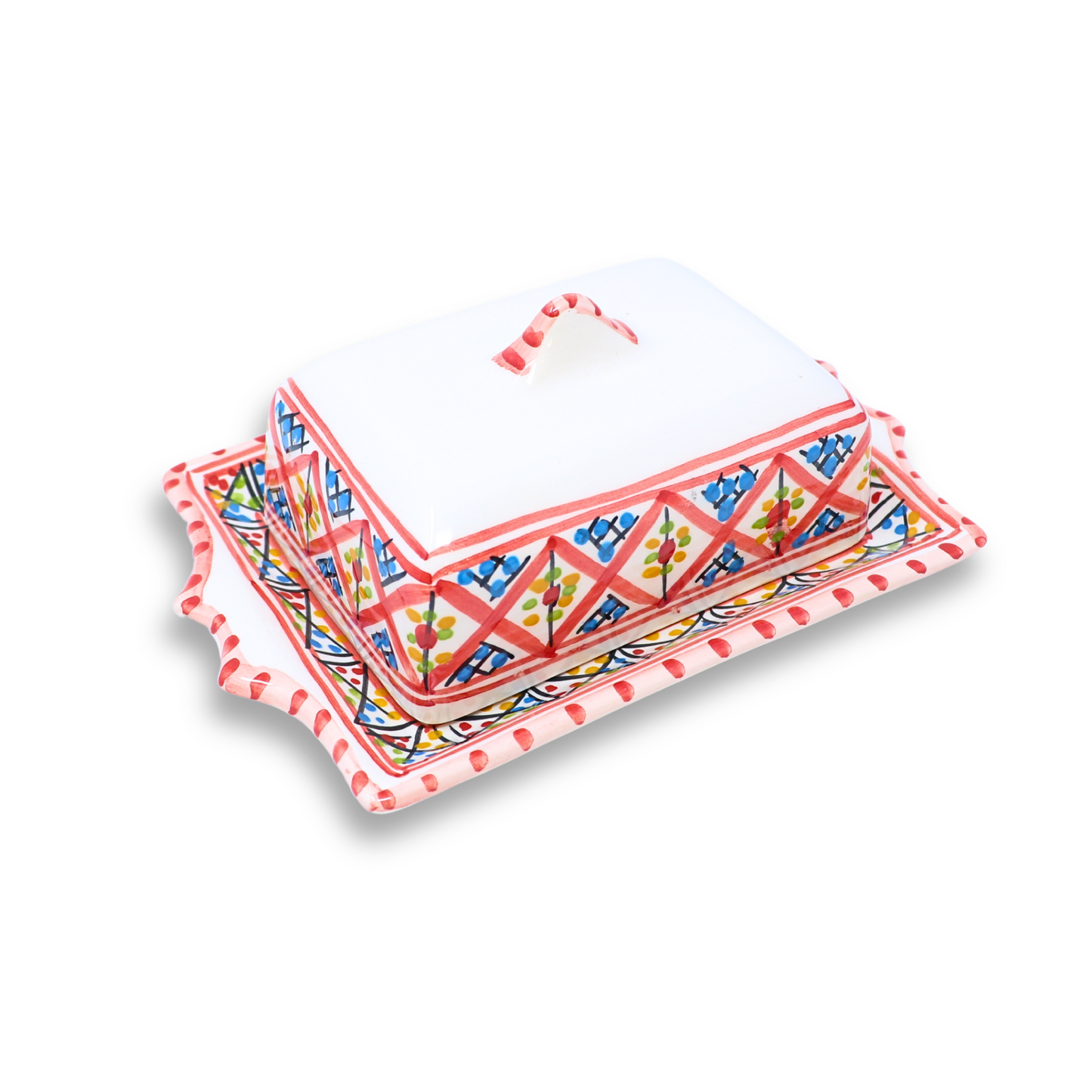 Handmade Ceramic Butter Dish, 19 cm