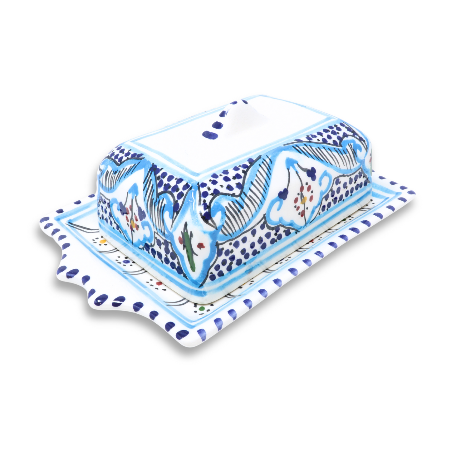 Handmade Ceramic Butter Dish, 19 cm