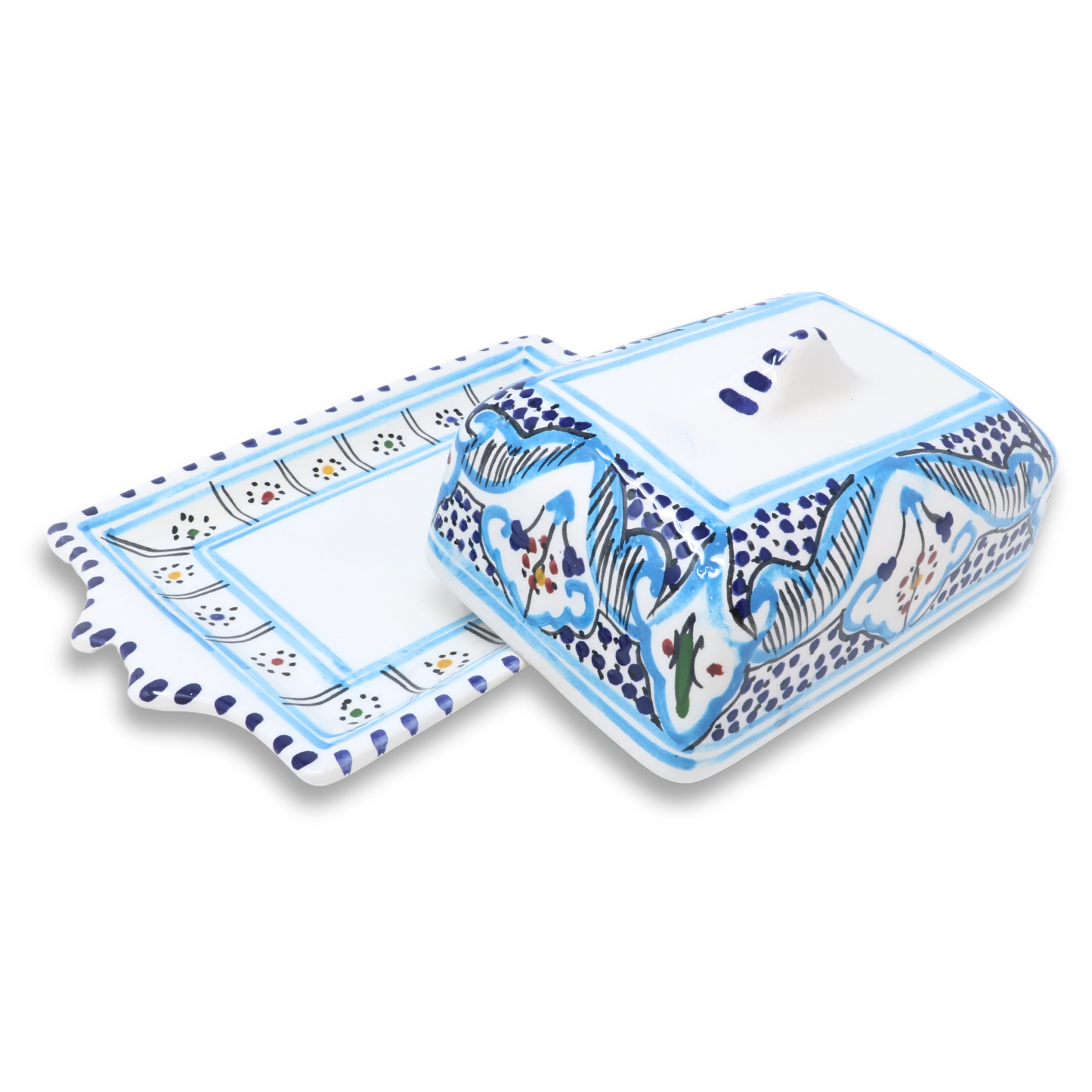 Handmade Ceramic Butter Dish, 19 cm