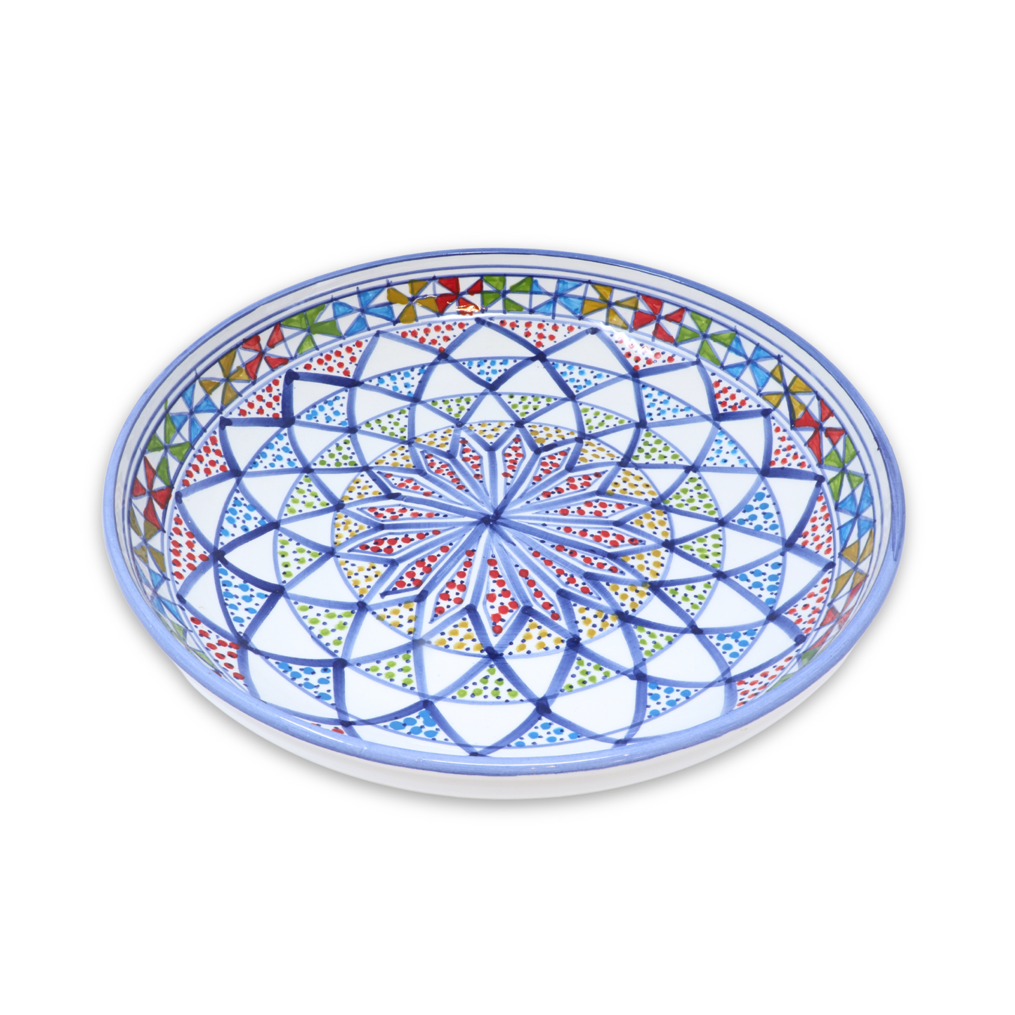 Handmade Ceramic Flat Bowl, 30 cm