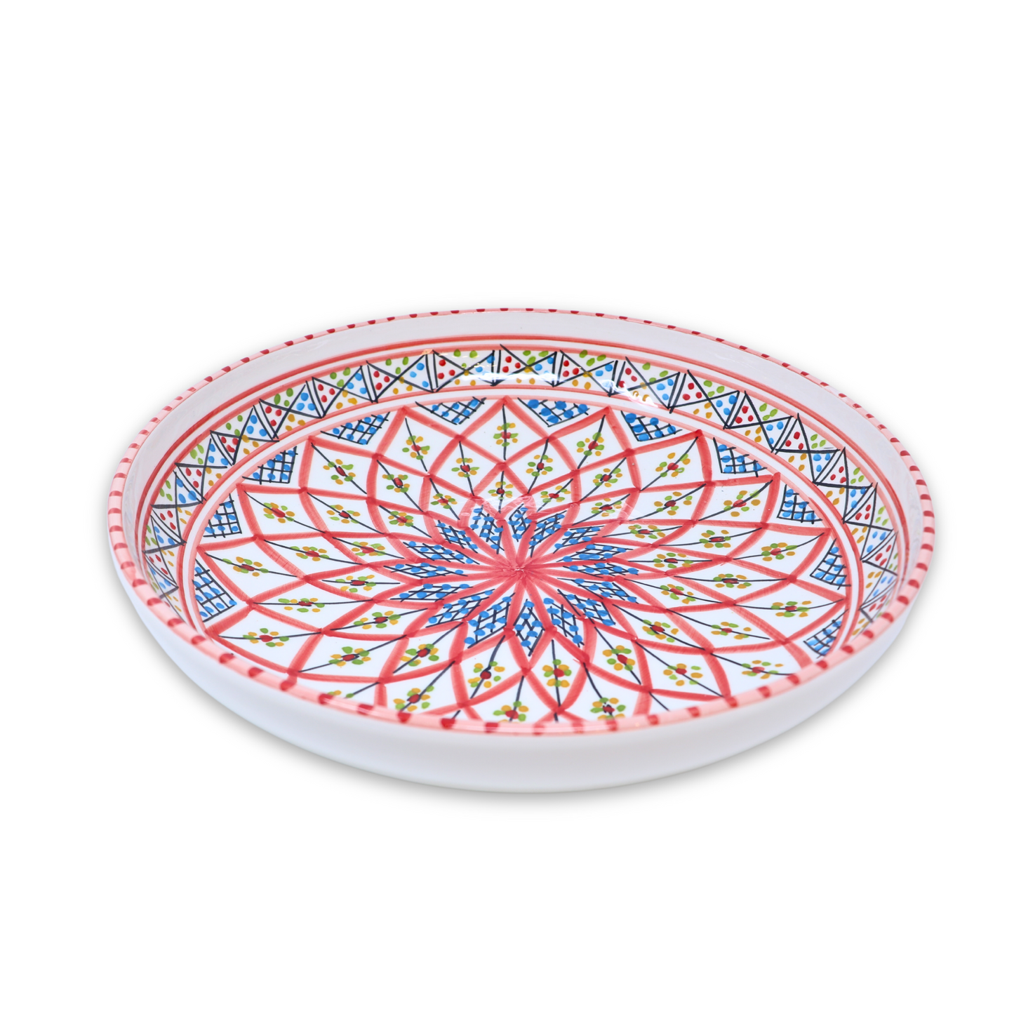 Handmade Ceramic Flat Bowl, 30 cm