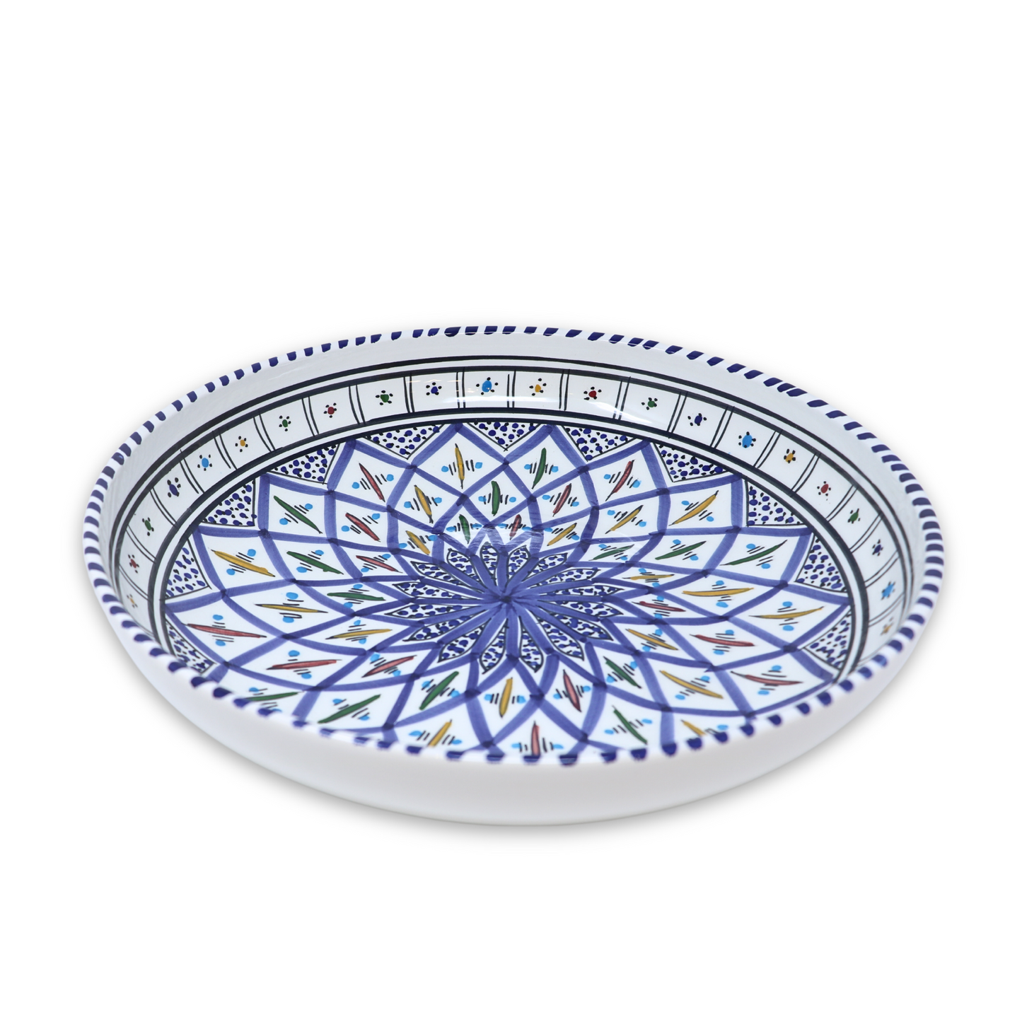 Handmade Ceramic Flat Bowl, 30 cm