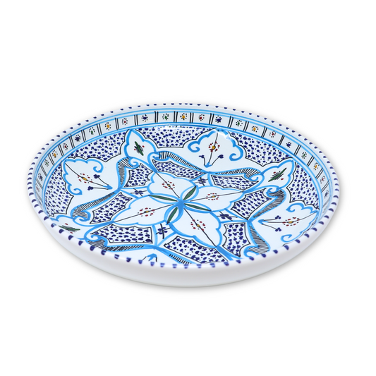 Handmade Ceramic Flat Bowl, 30 cm