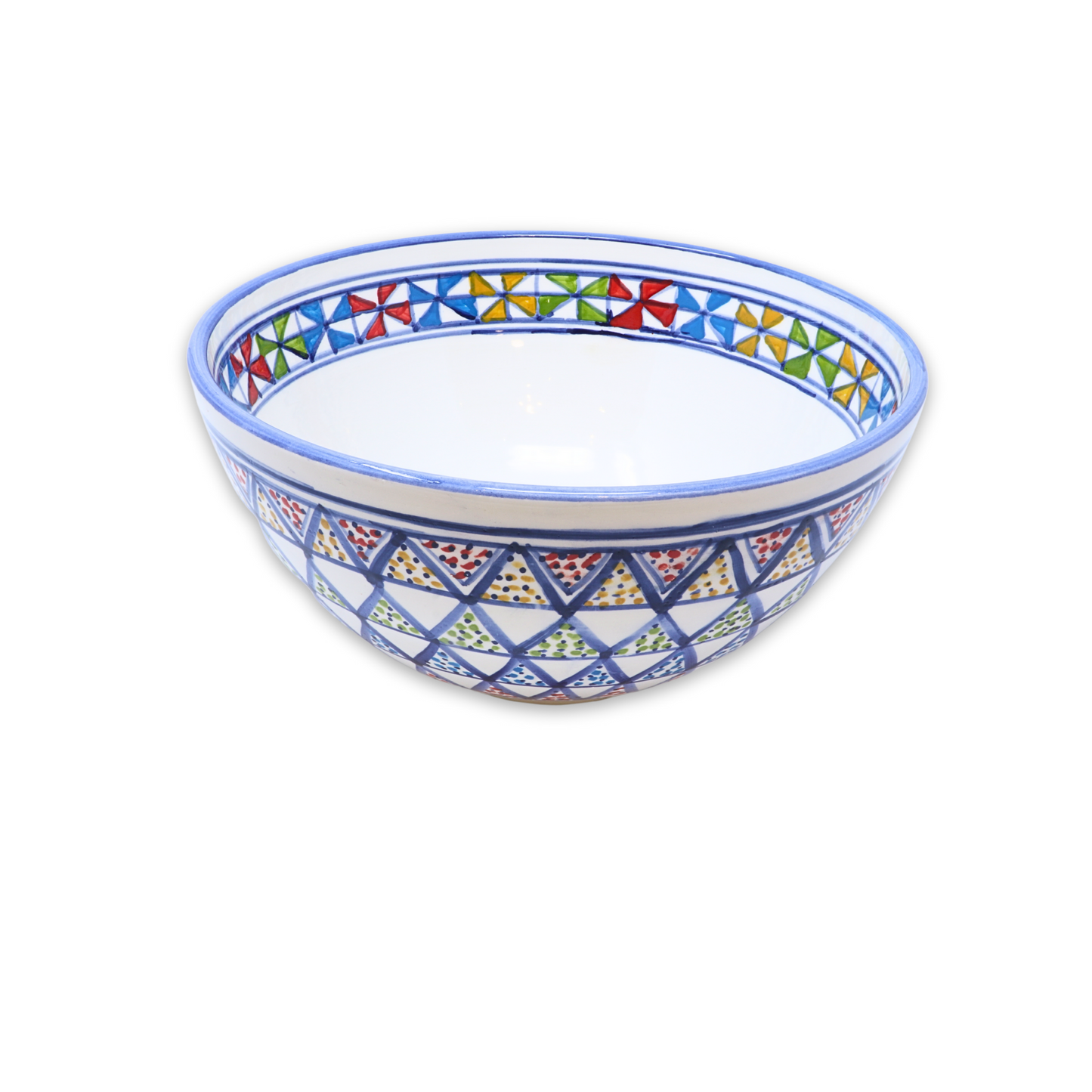 Handmade Ceramic Deep Bowl, 25cm