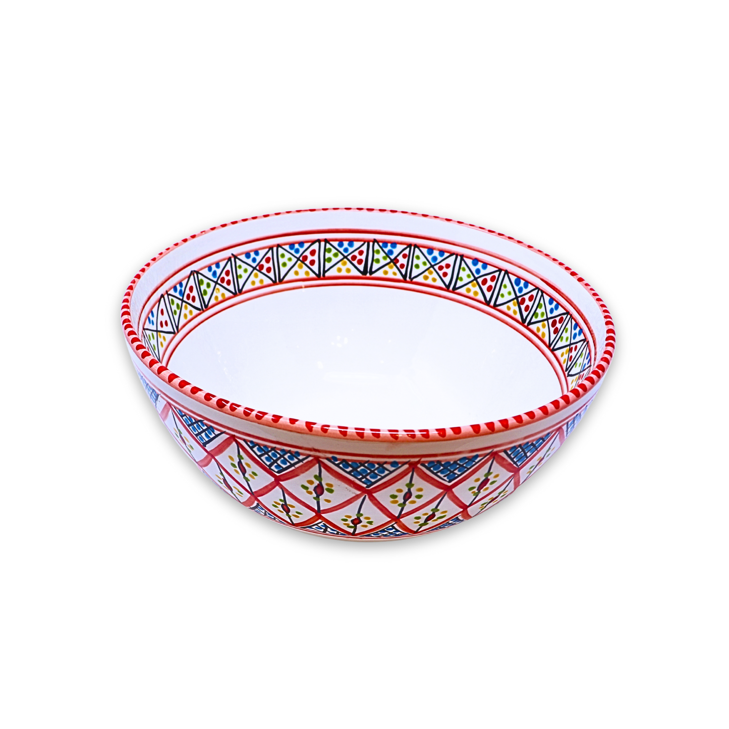 Handmade Ceramic Deep Bowl, 25cm