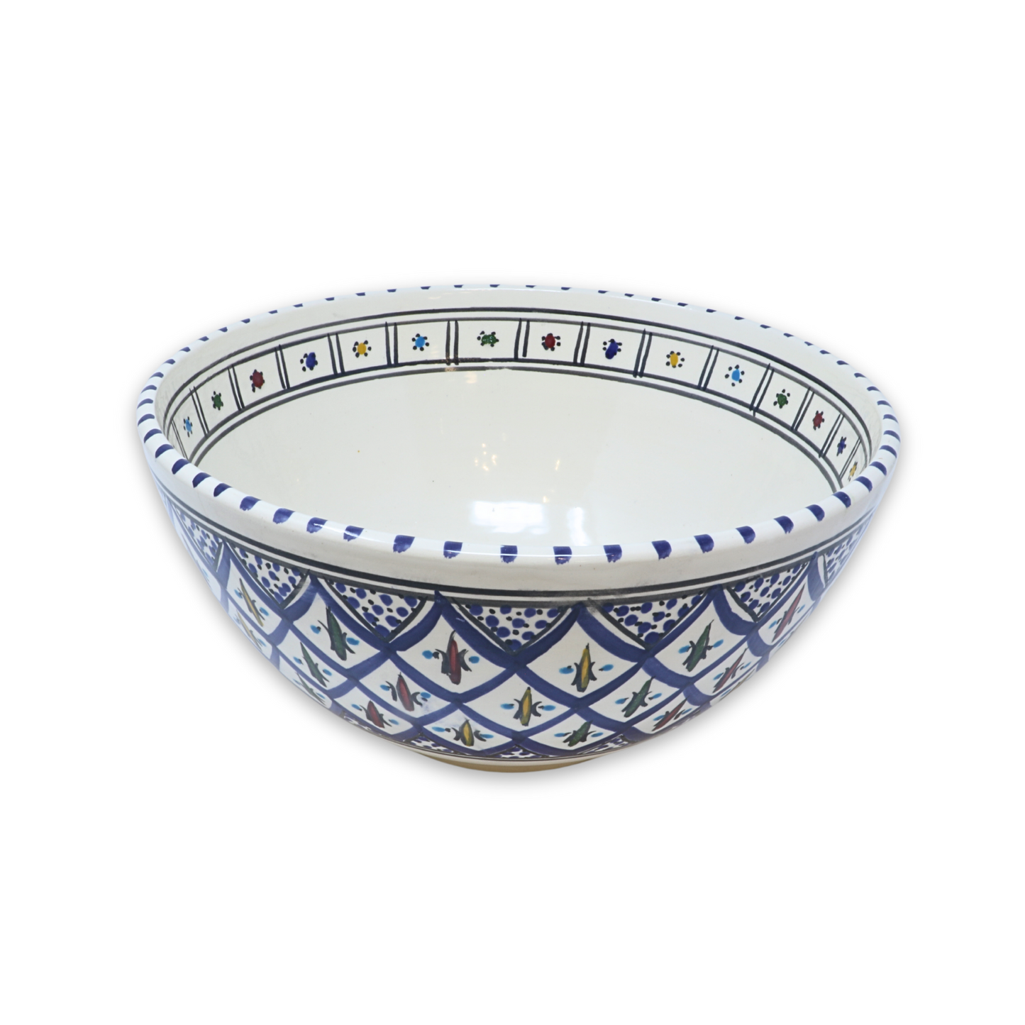 Handmade Ceramic Deep Bowl, 25cm