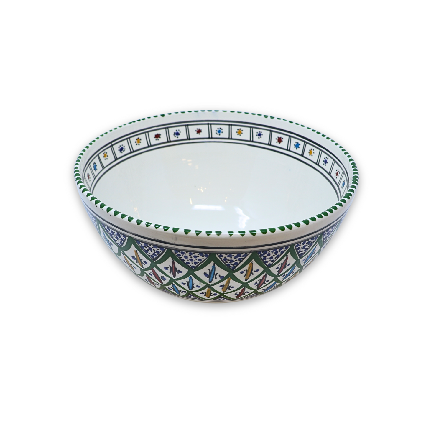 Handmade Ceramic Deep Bowl, 25cm