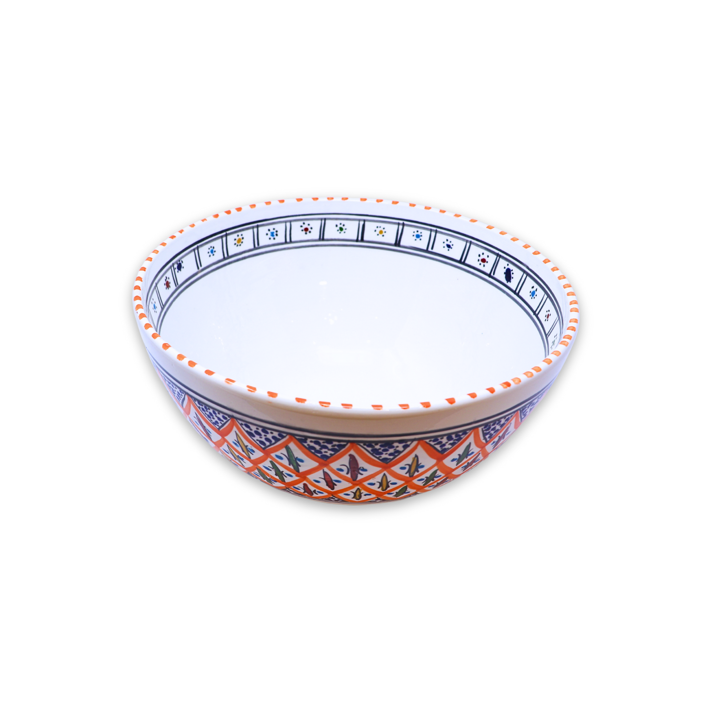 Handmade Ceramic Deep Bowl, 25cm