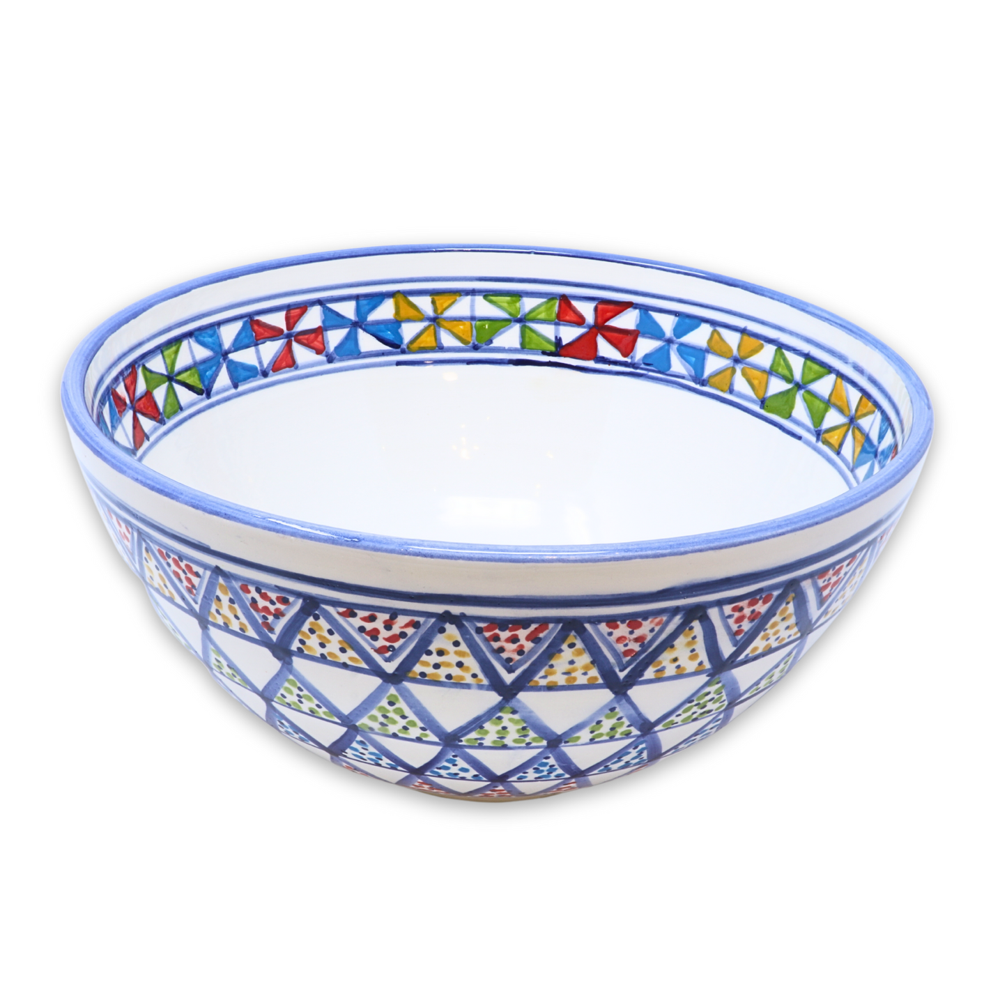 Handmade Ceramic Deep Bowl, 30cm