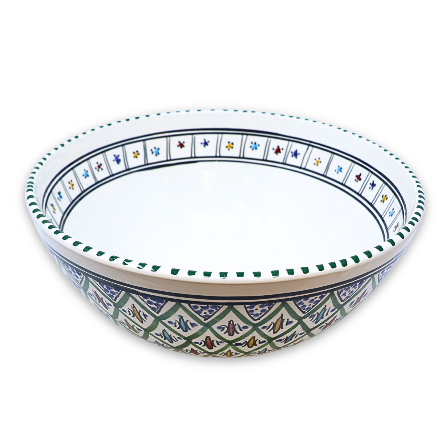 Handmade Ceramic Deep Bowl, 30cm
