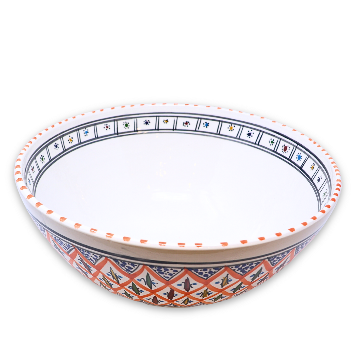 Handmade Ceramic Deep Bowl, 30cm