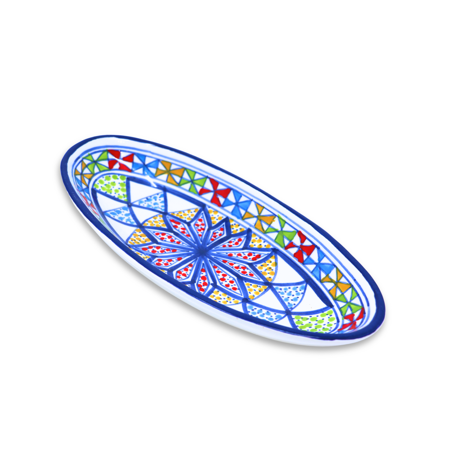 Handmade Ceramic Oval Platter, 30 cm