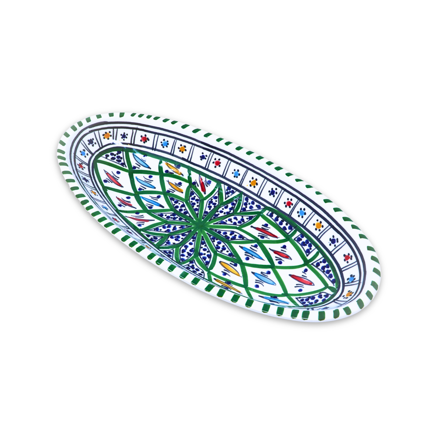 Handmade Ceramic Oval Platter, 30 cm