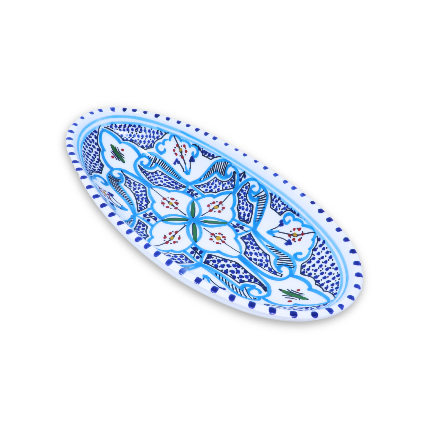 Handmade Ceramic Oval Platter, 30 cm