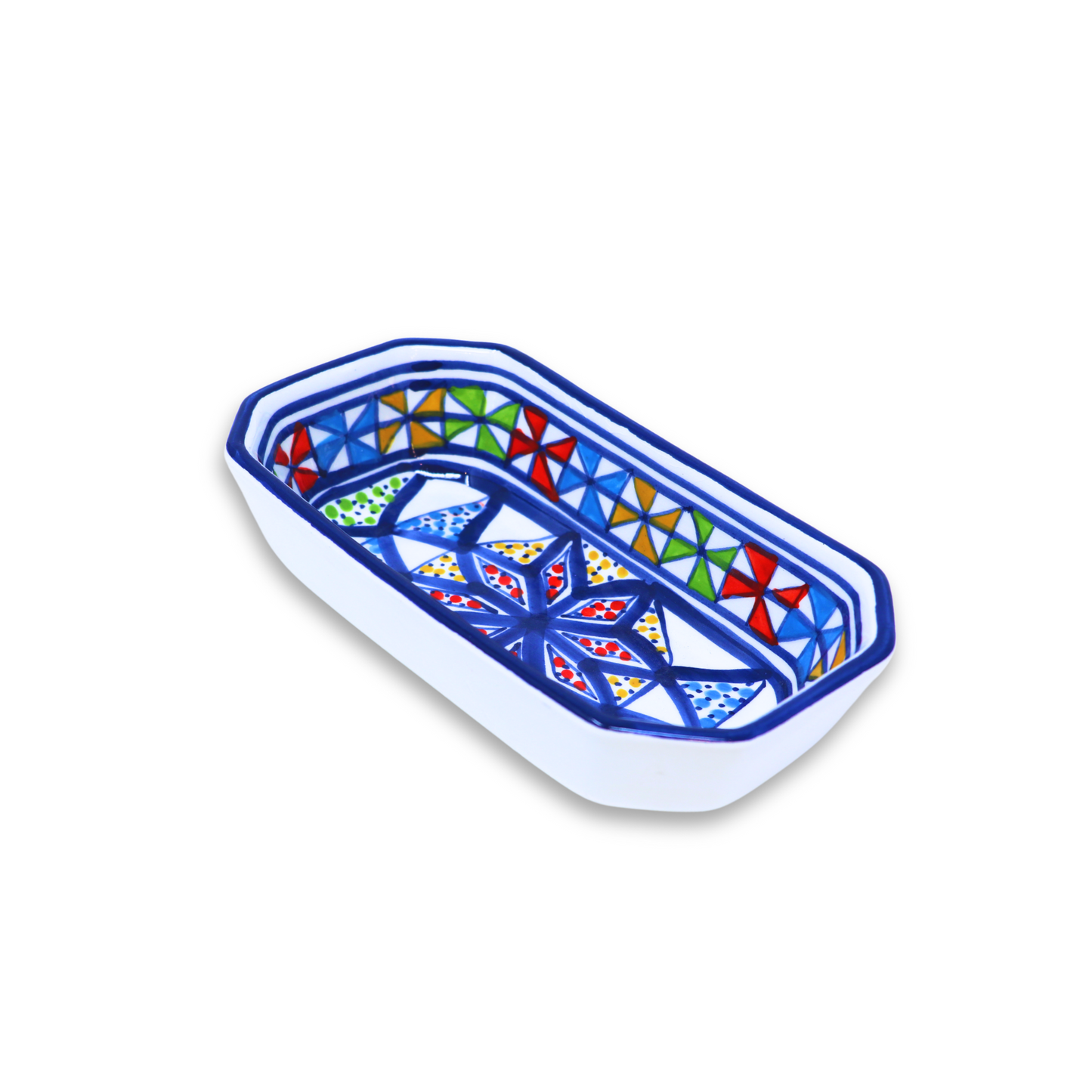 Handmade Ceramic Rectangle Platter, 20 cm