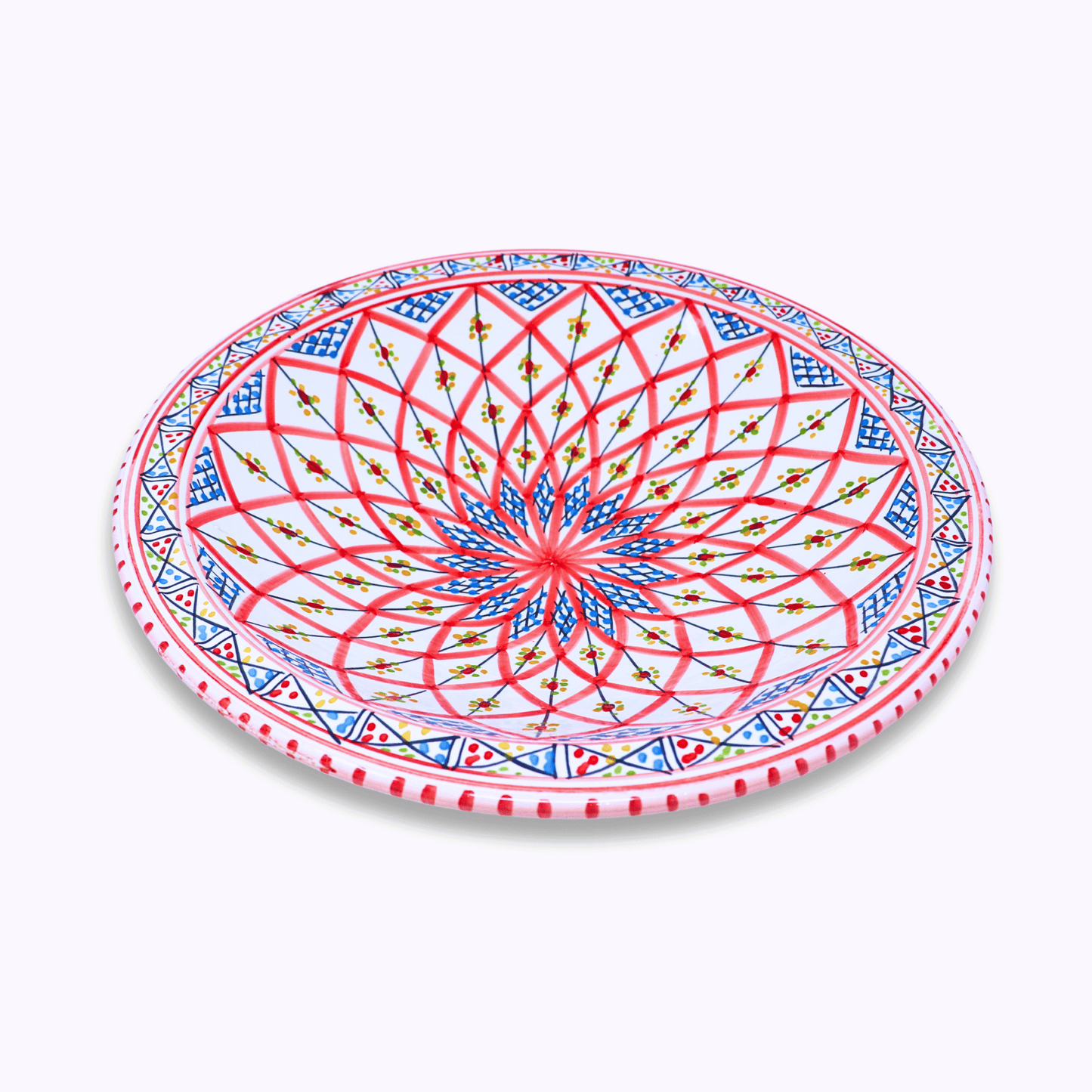 Handmade Ceramic Cone-shaped Platter, 38 cm