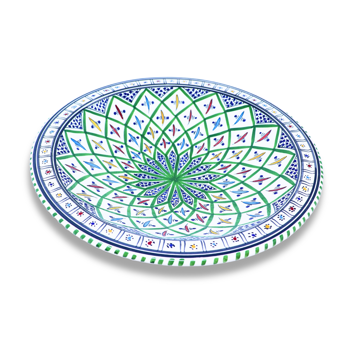 Handmade Ceramic Cone-shaped Platter, 38 cm