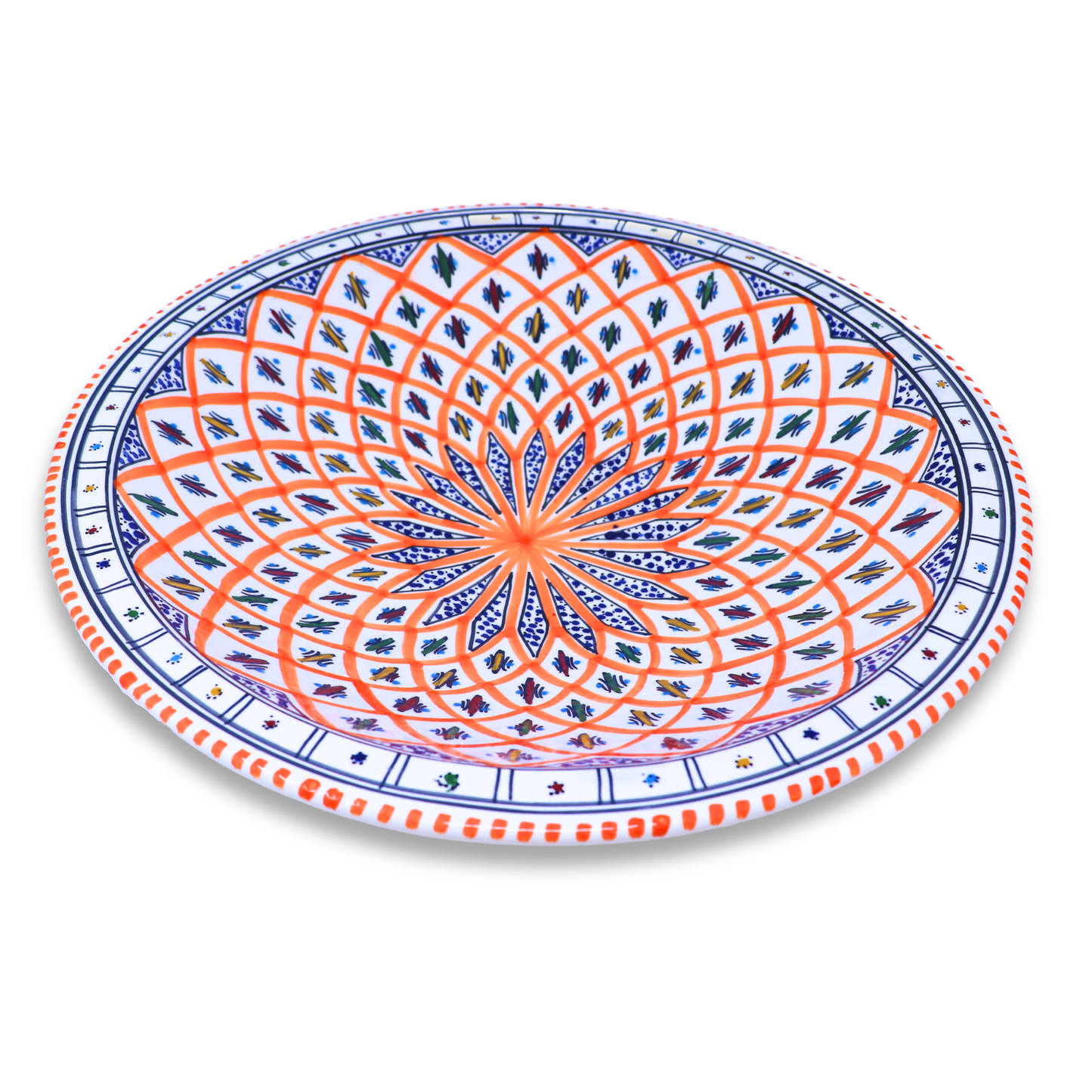 Handmade Ceramic Cone-shaped Platter, 42 cm