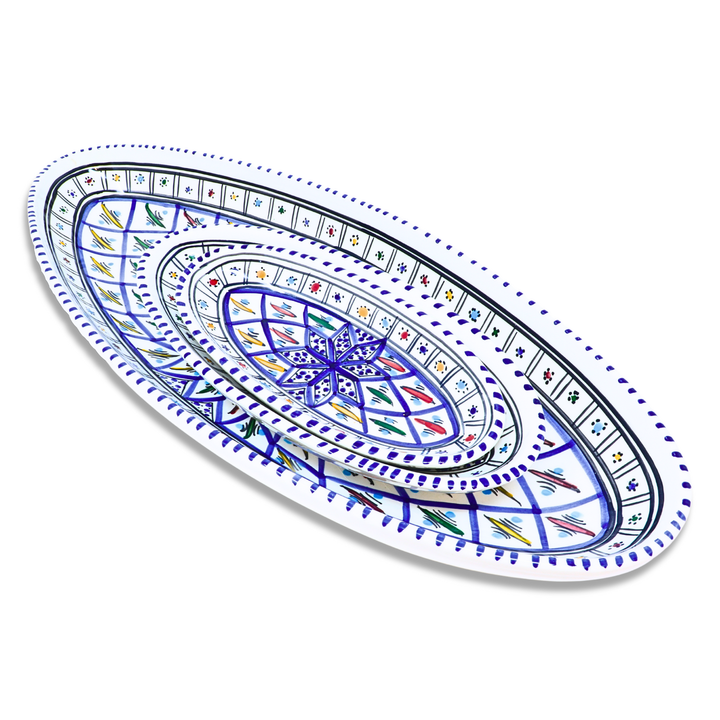 Handmade Ceramic Oval Platter, 20 cm