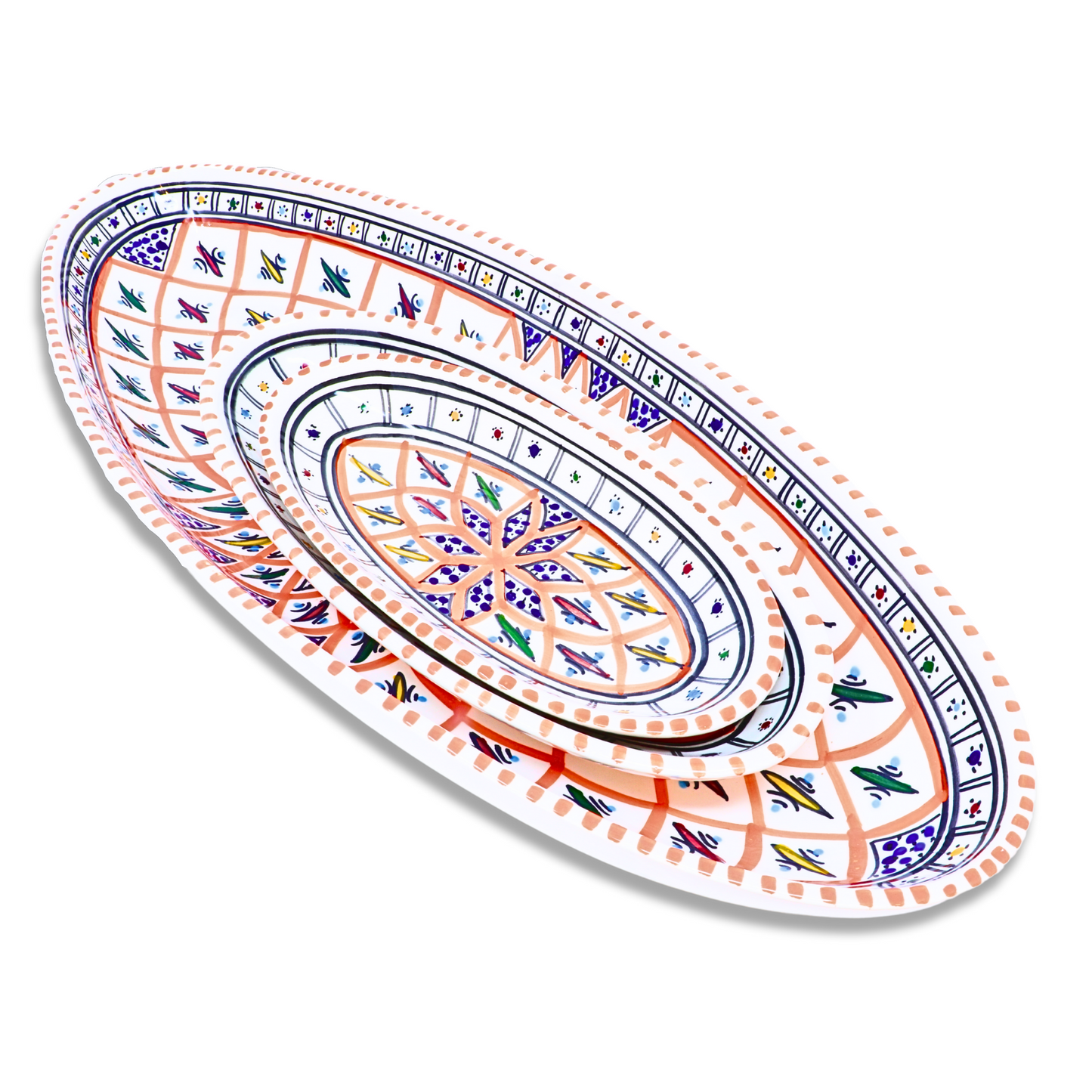 Handmade Ceramic Oval Platter, 20 cm
