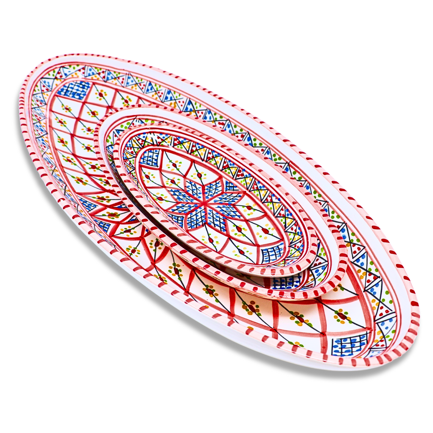 Handmade Ceramic Oval Platter, 20 cm