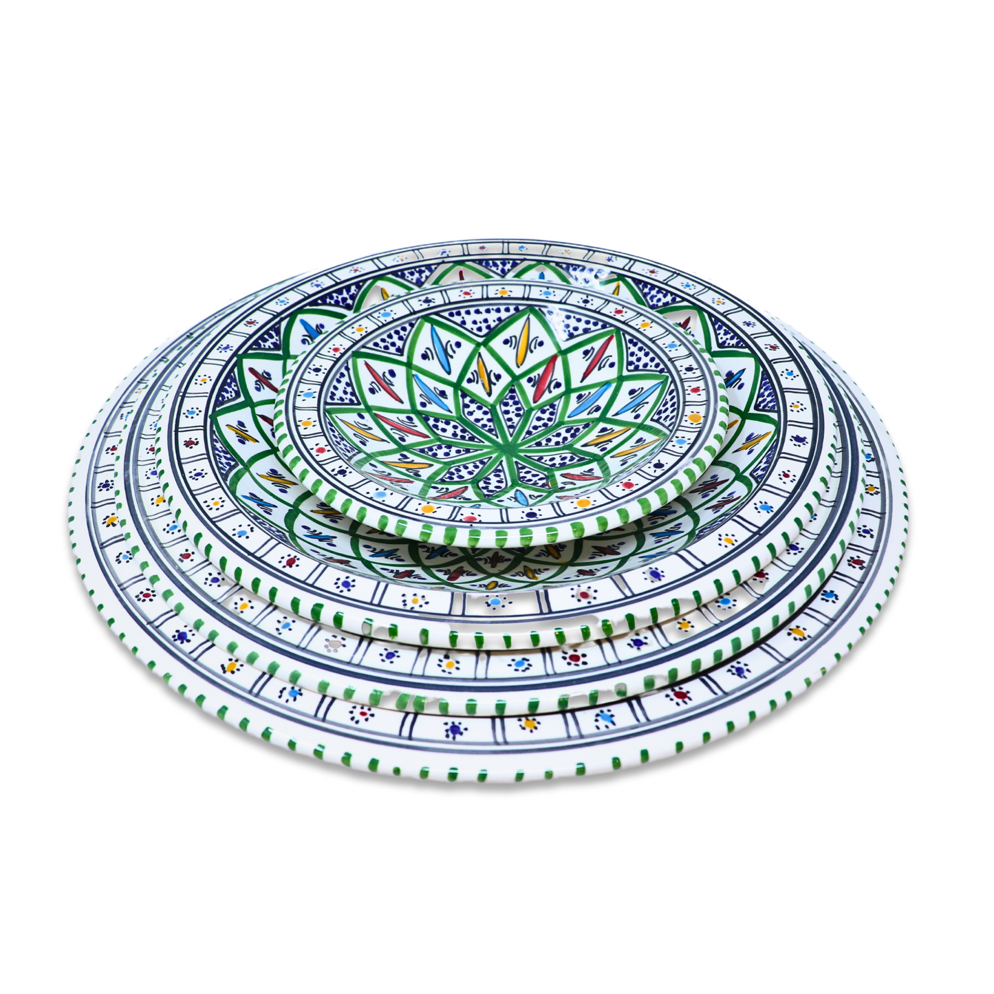 Handmade Ceramic Cone-shaped Platter, 33 cm