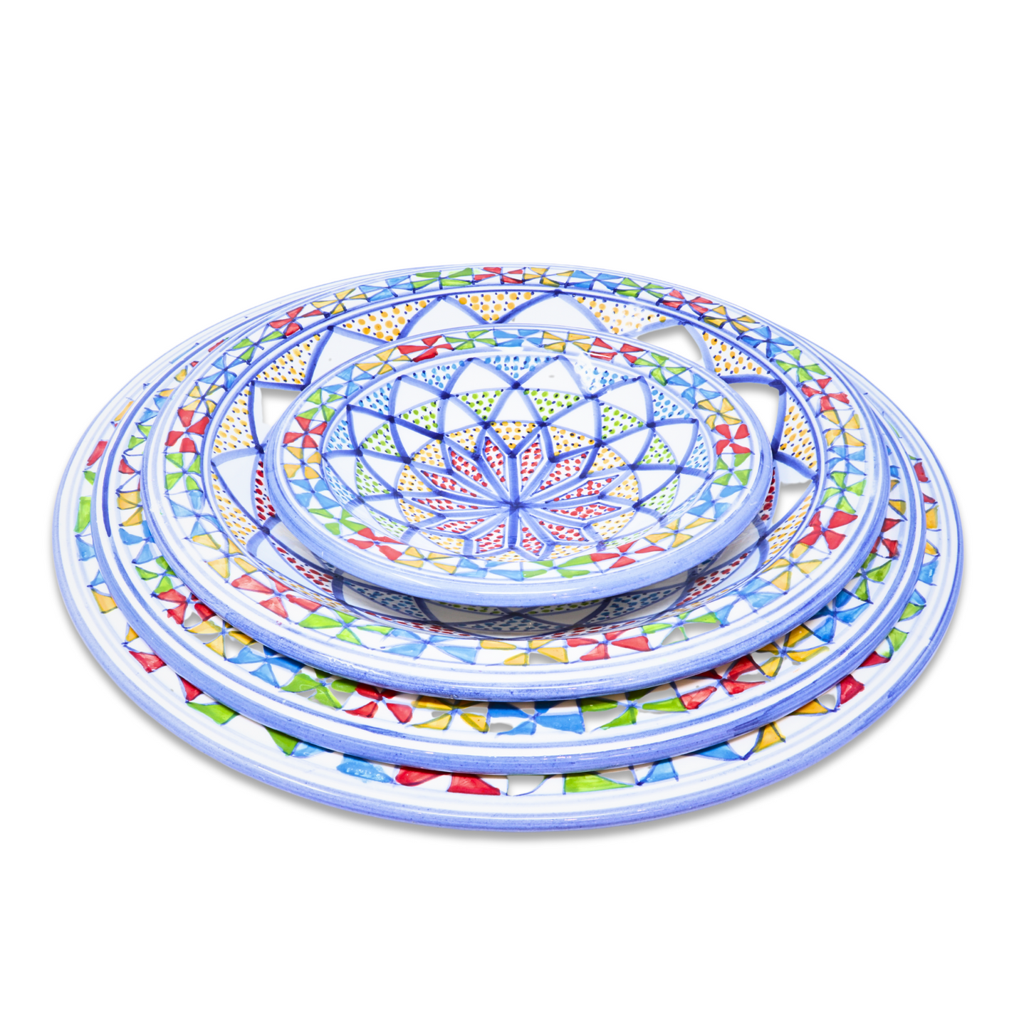 Handmade Ceramic Cone-shaped Platter, 42 cm